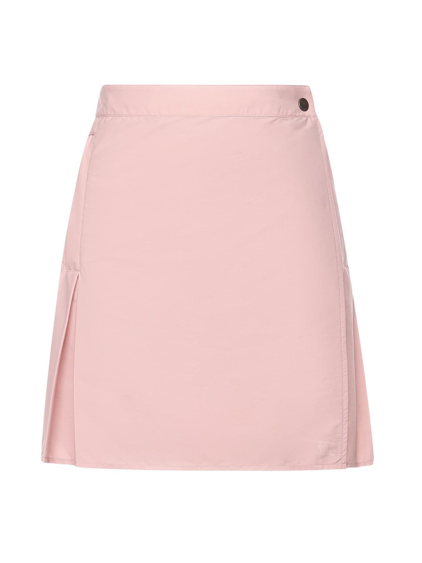 Minigonna in nylon stretch con pieghe