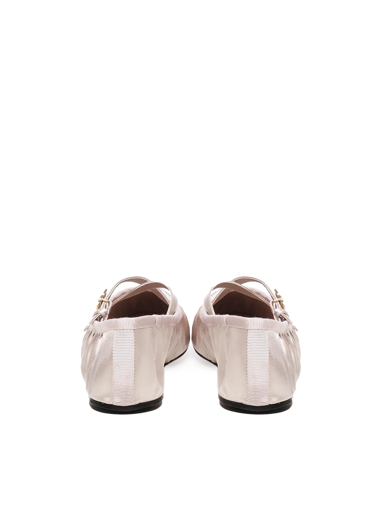 Ballerine in raso con logo