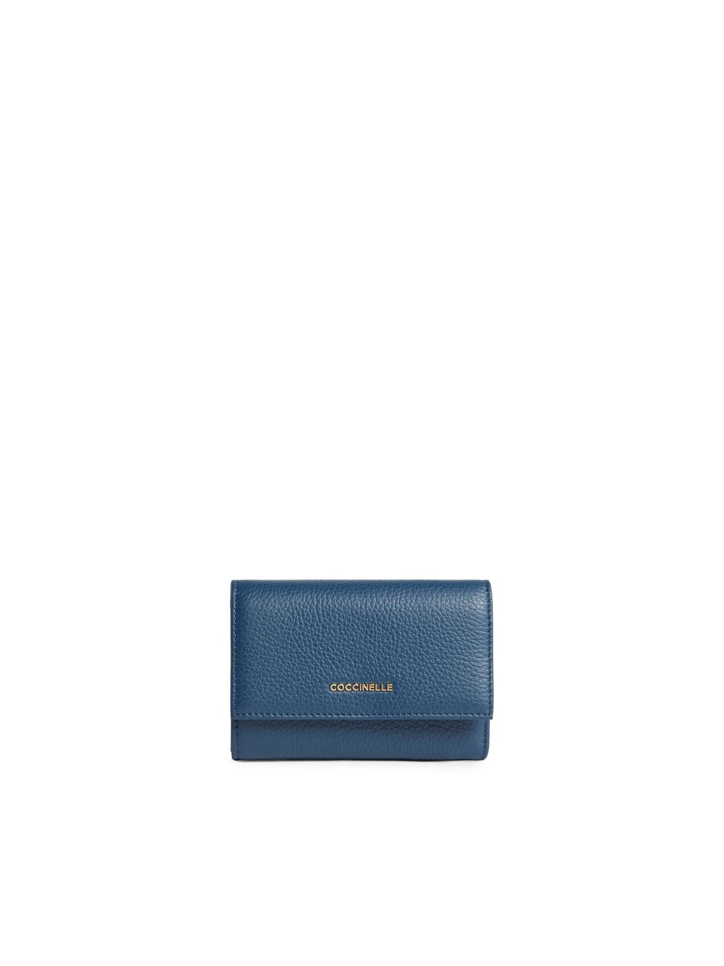 Portafoglio Metallic medium in pelle
