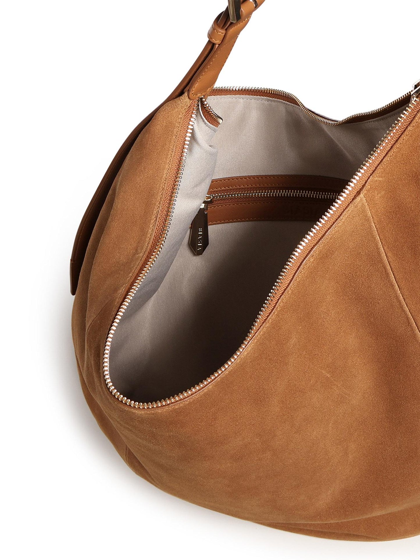 Borsa hobo in camoscio