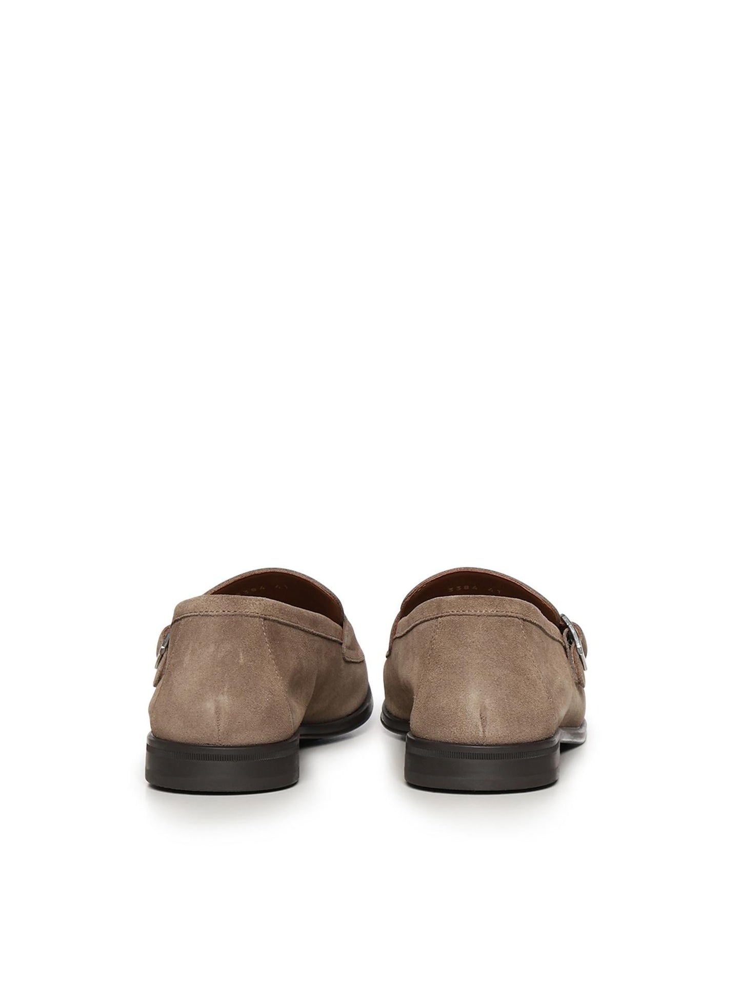 Mocassino doppia fibbia in suede