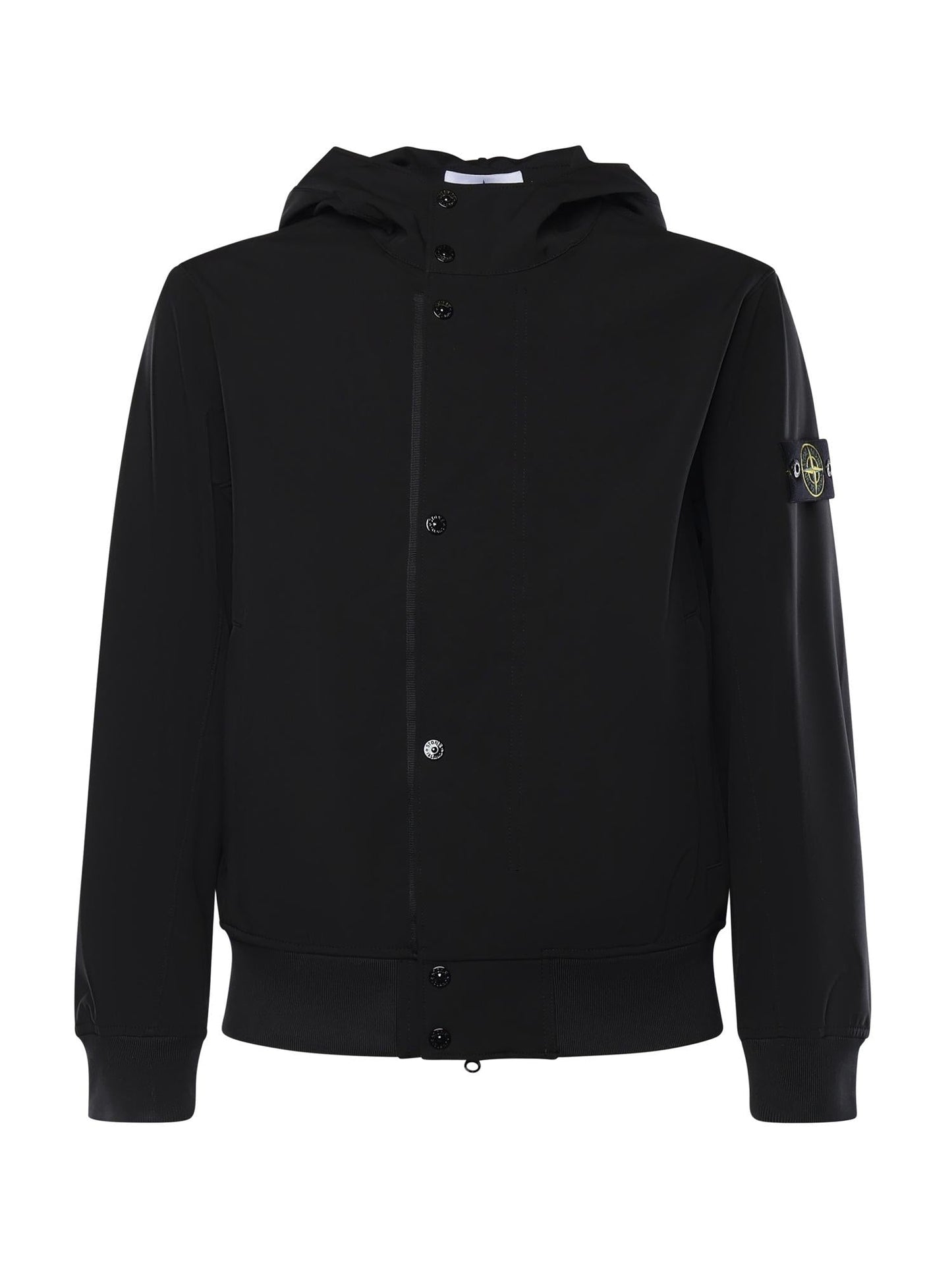 Giacca antigoccia in reps di nylon con logo