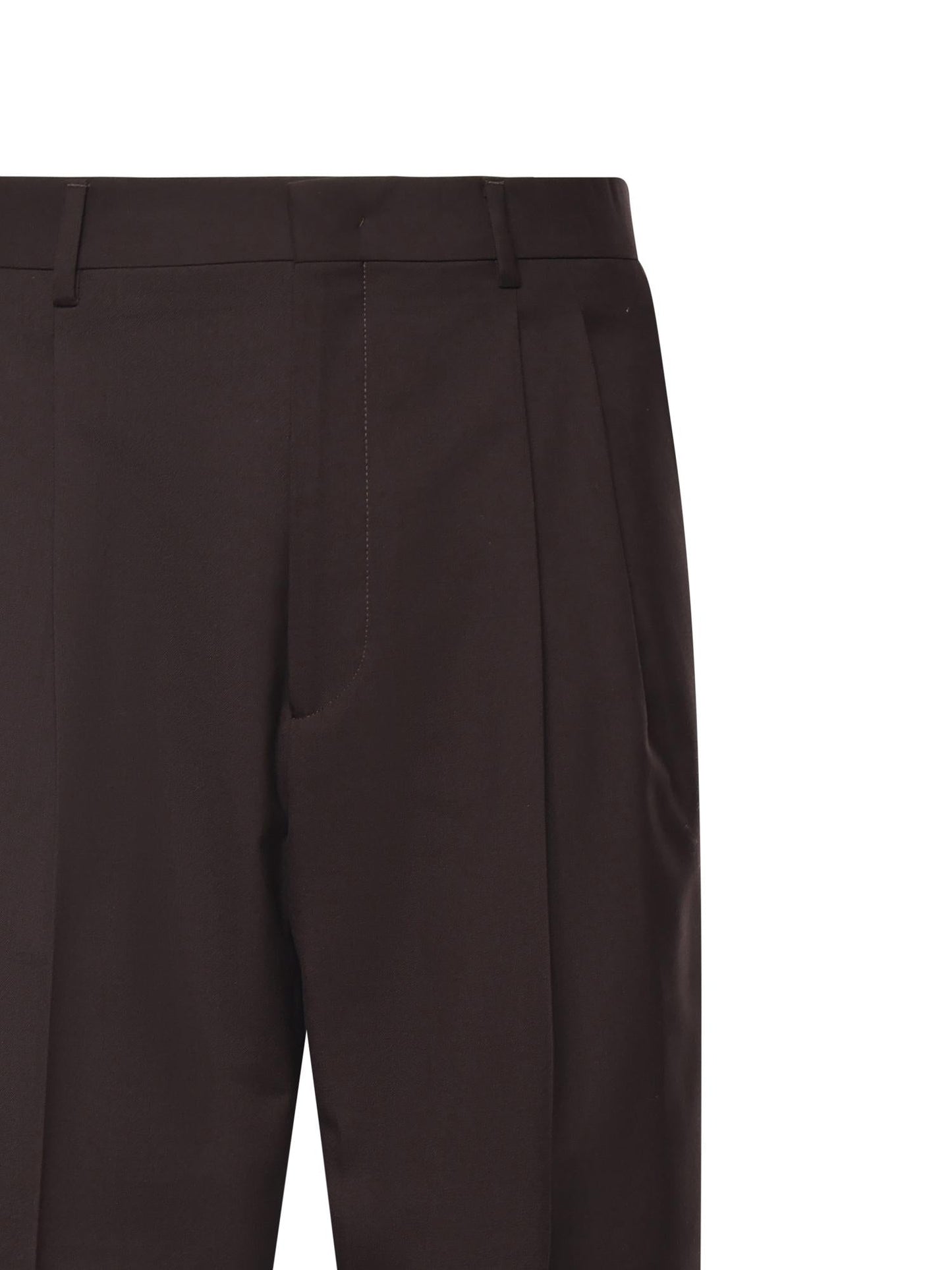 Pantaloni Mat in misto lana
