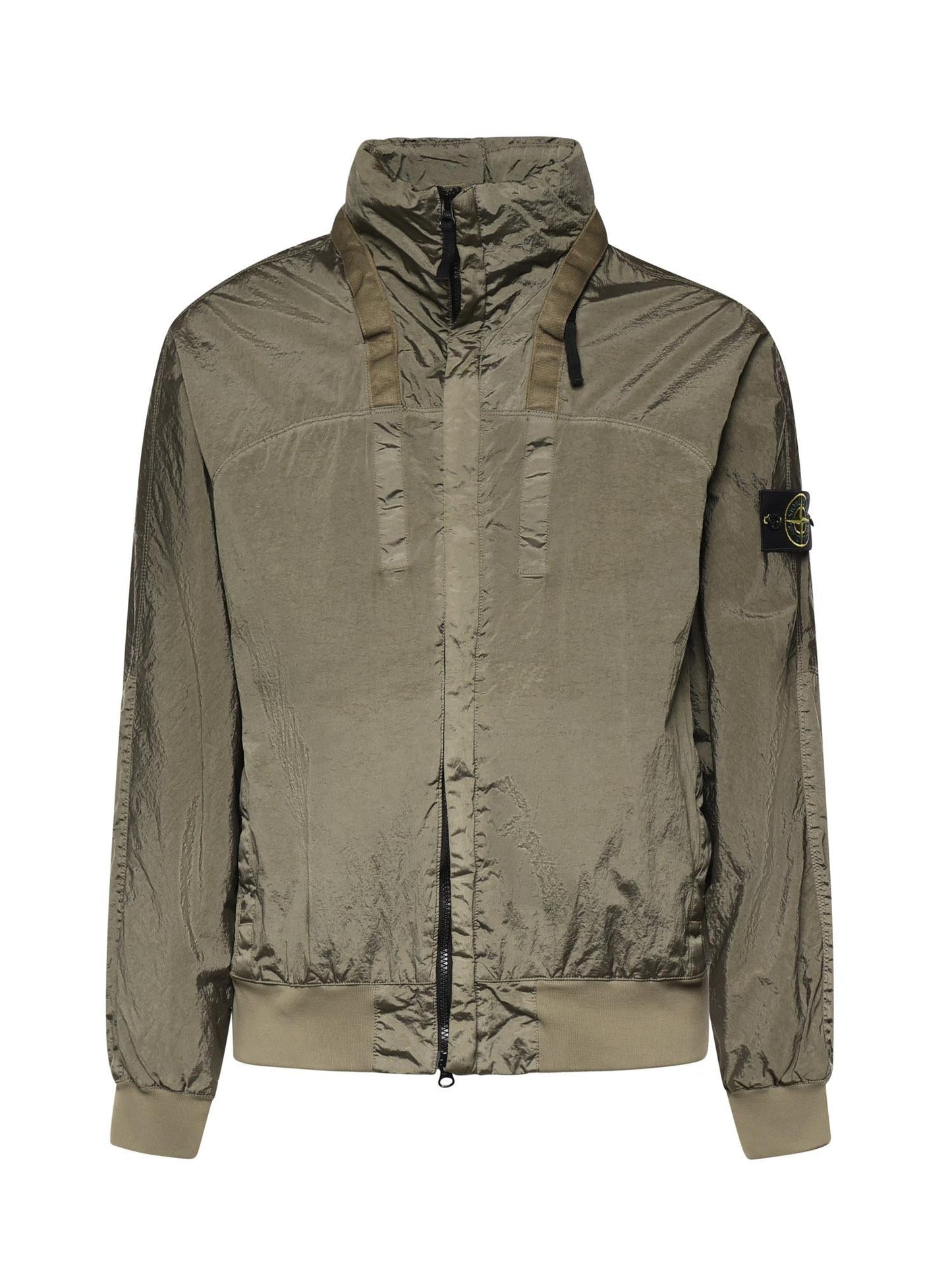 Giacca con colletto rigido in Nylon Metal