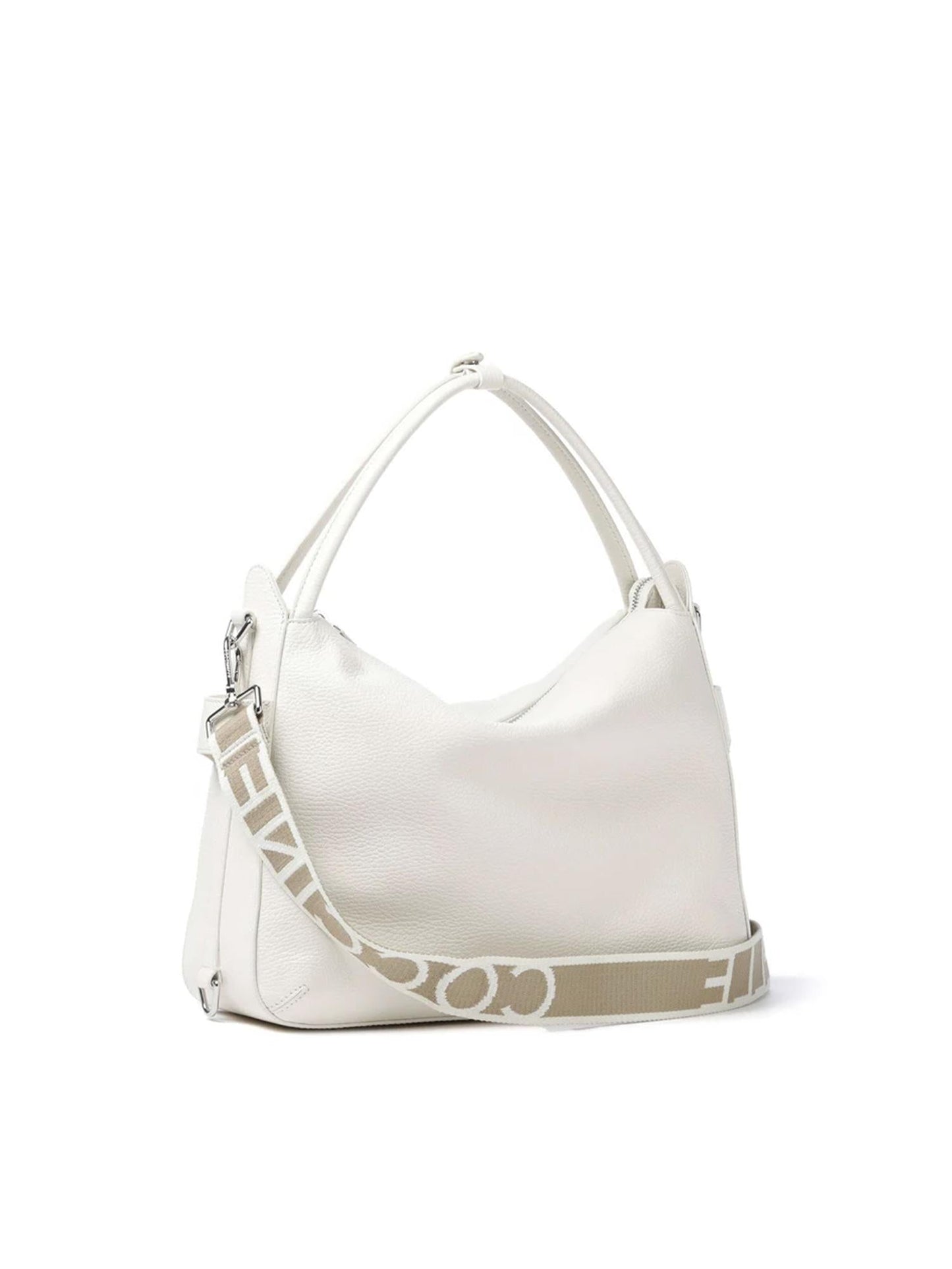 Borsa in pelle con logo