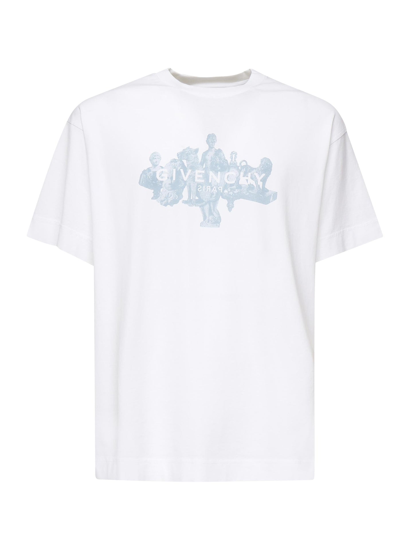 T-shirt con logo stampa frontale