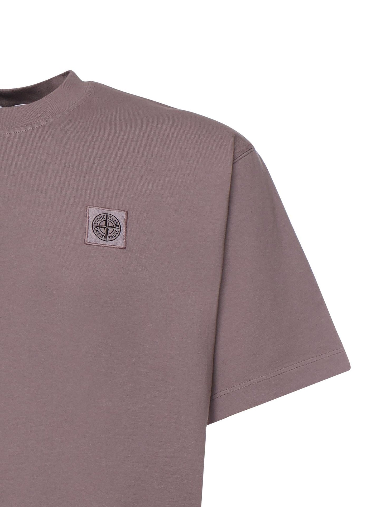 T-shirt con patch Compass in jersey di cotone