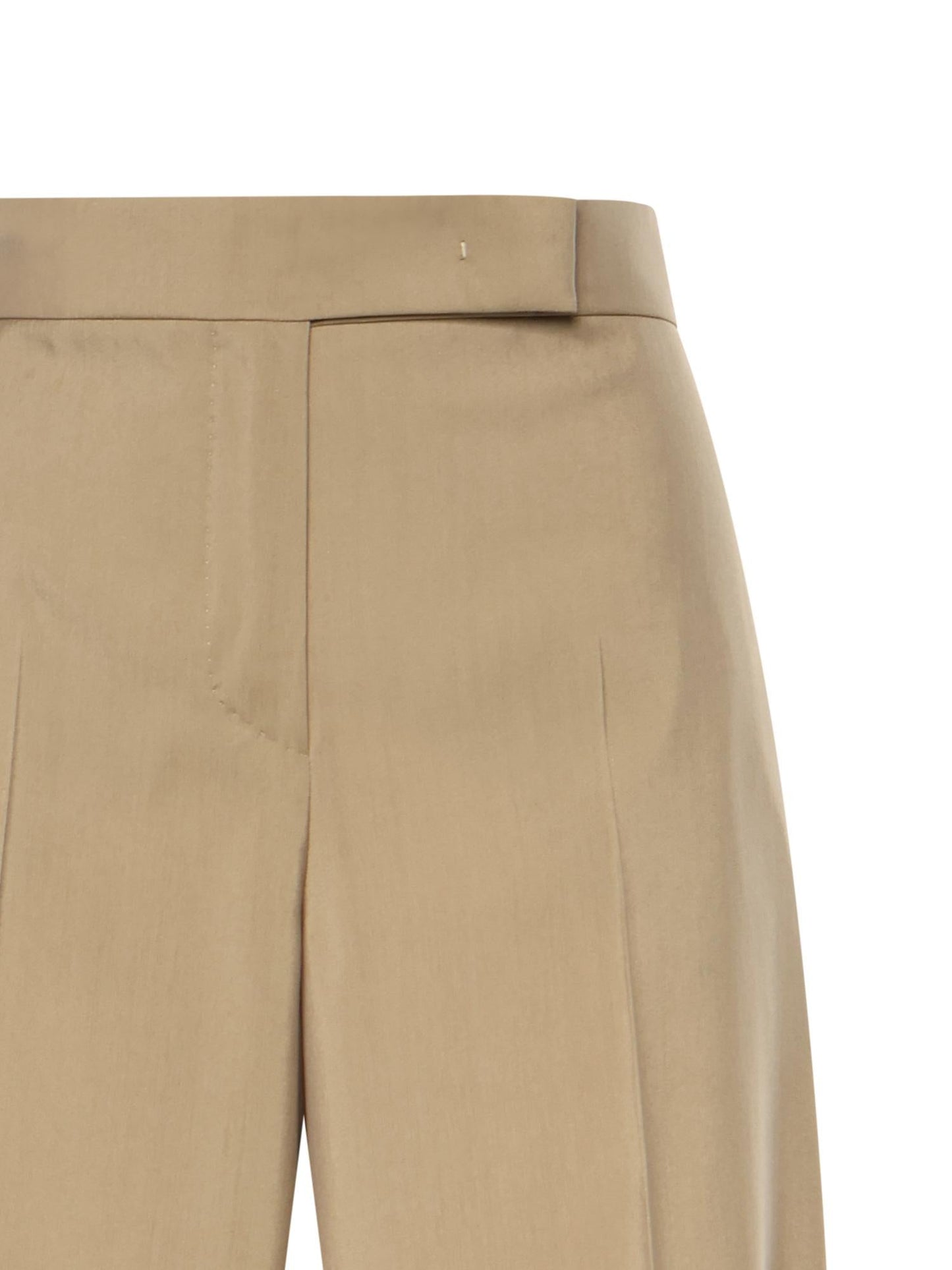 Pantalone in popeline di lana e seta
