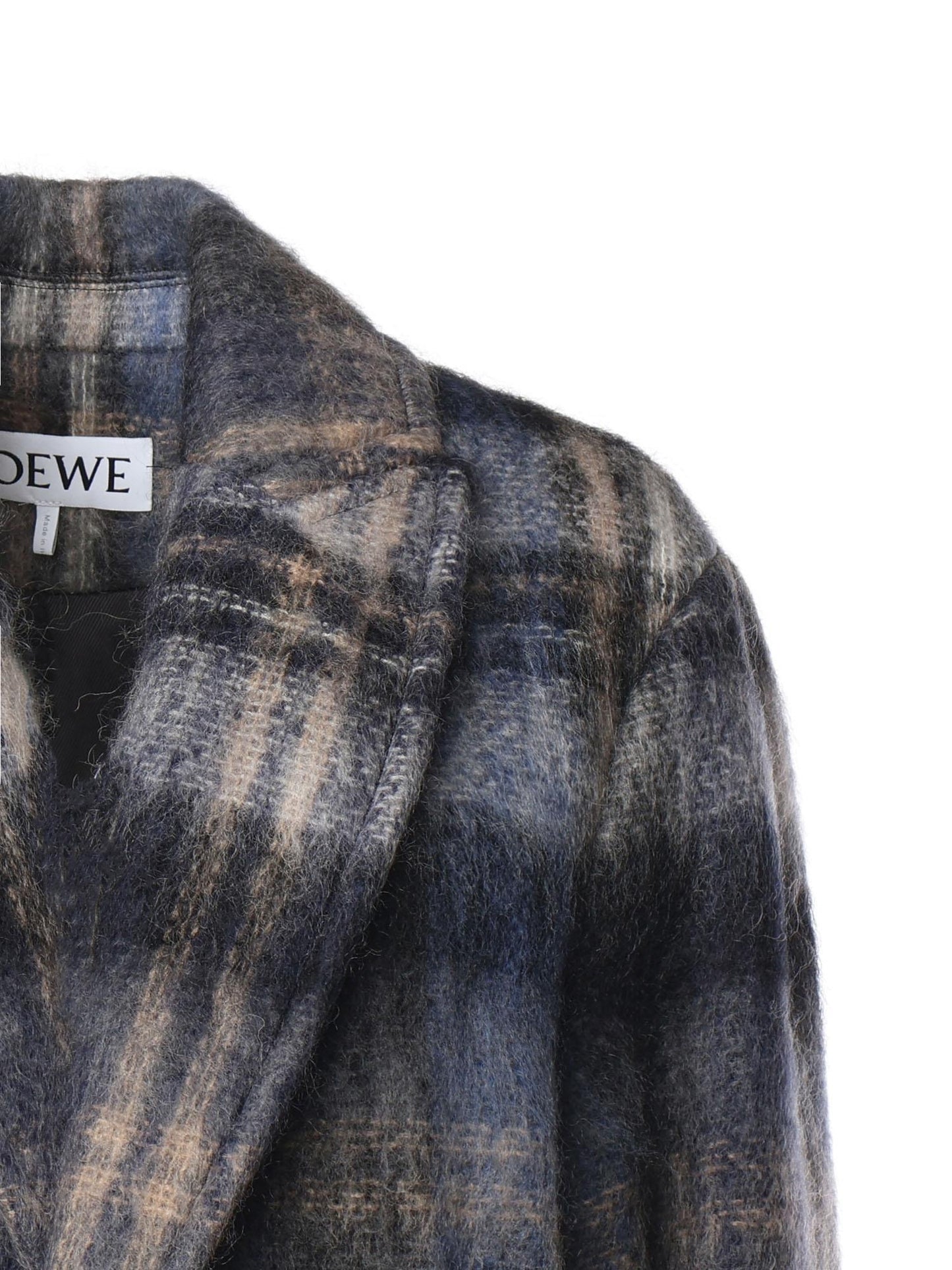 Cappotto in misto mohair e lana