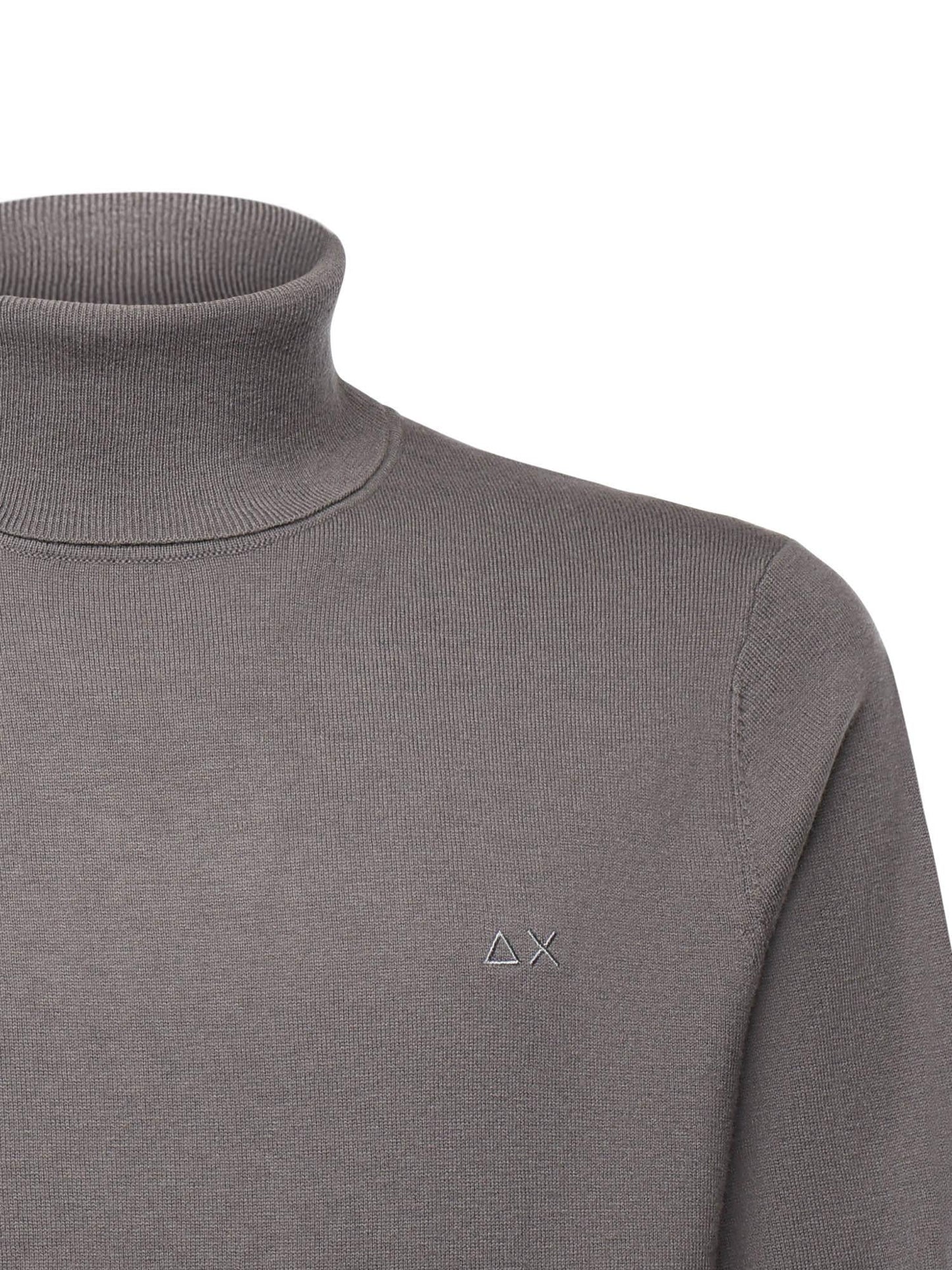Maglia dolcevita in cotone e lana