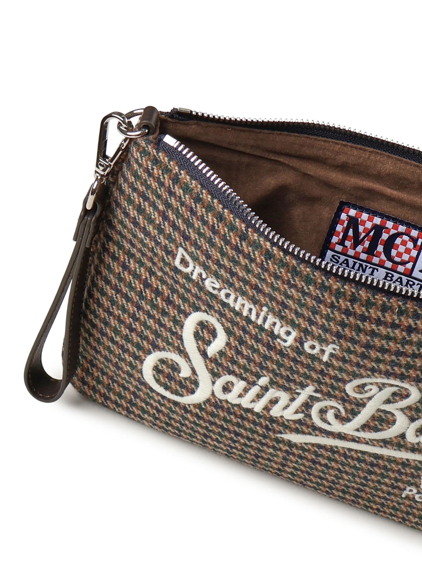 Pochette Parisienne wool con logo