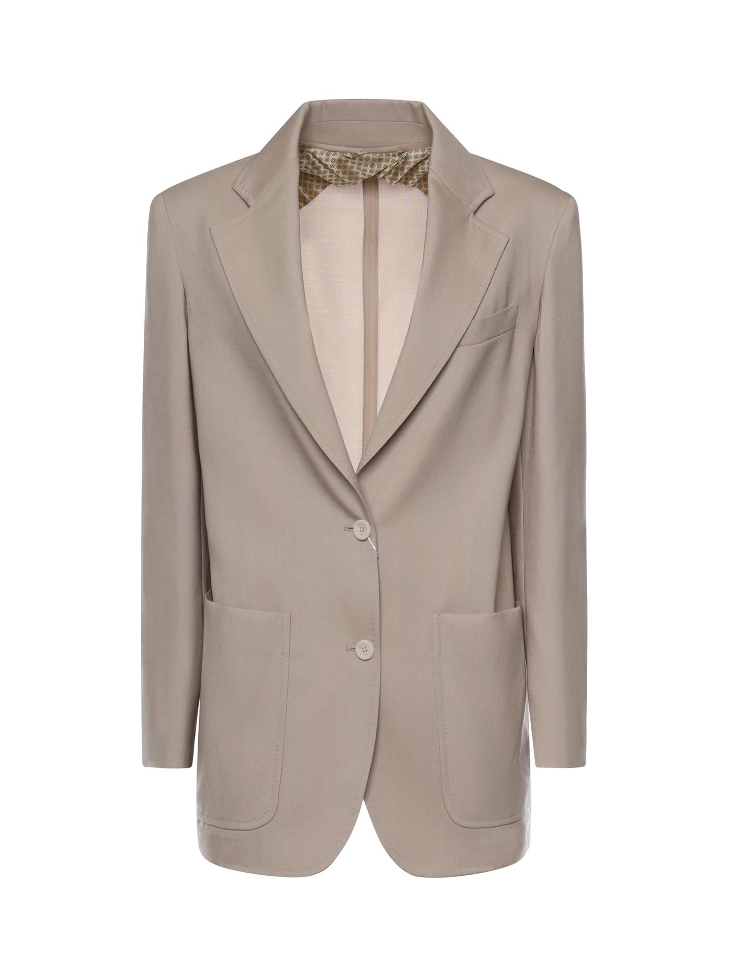 Blazer monopetto in misto lana