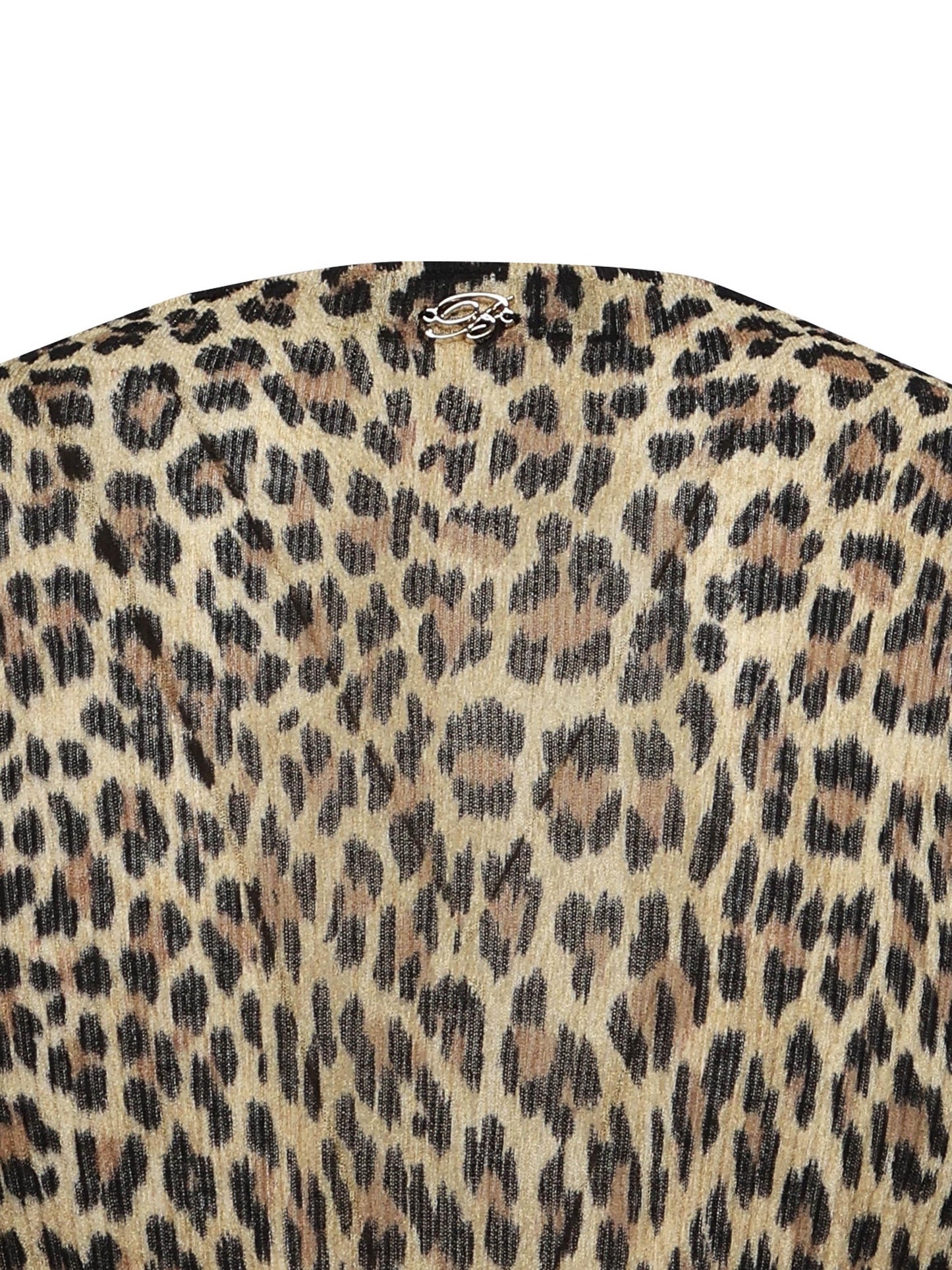 Abito midi con stampa leopard