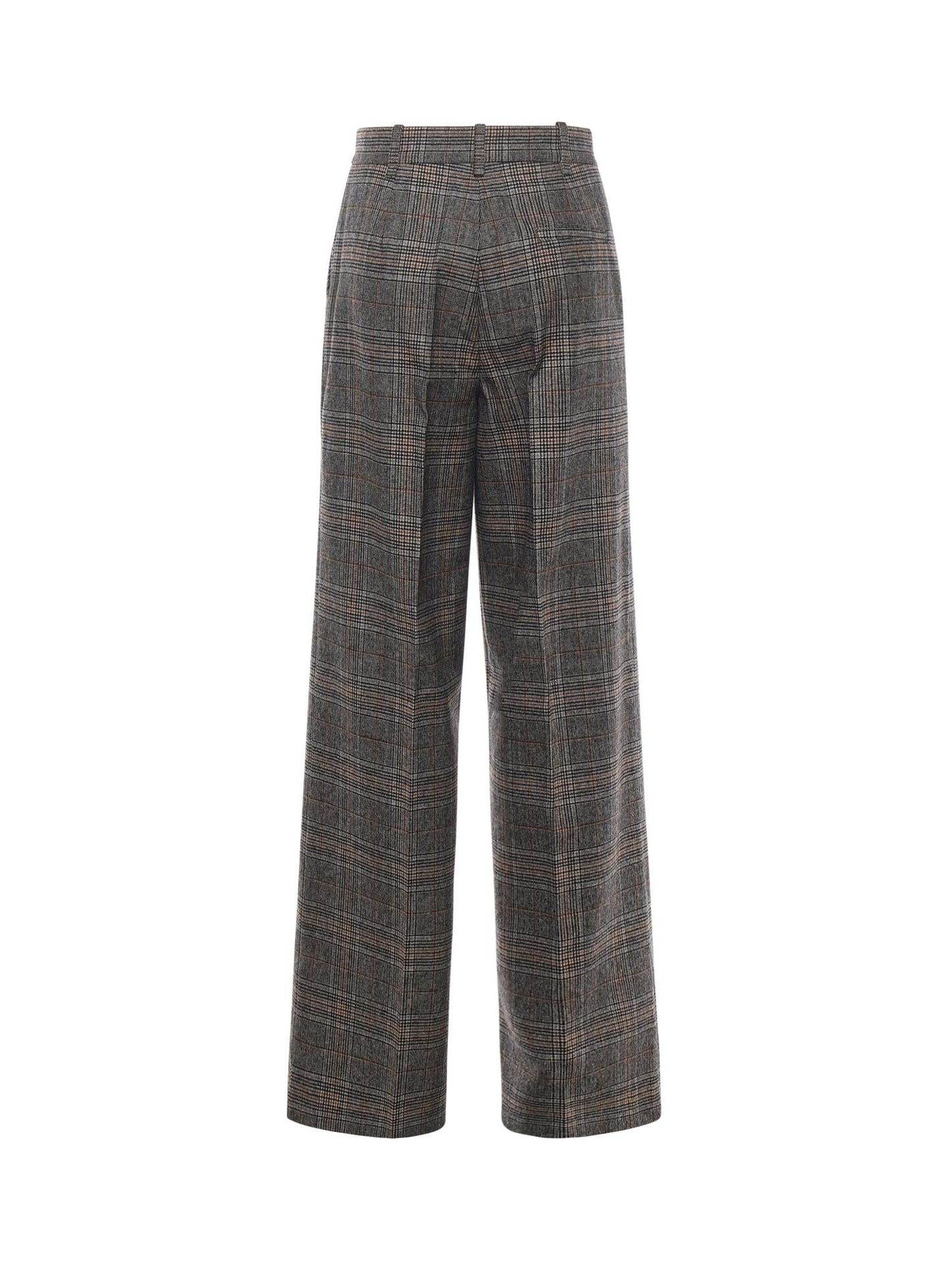 Pantaloni ampi con disegno check