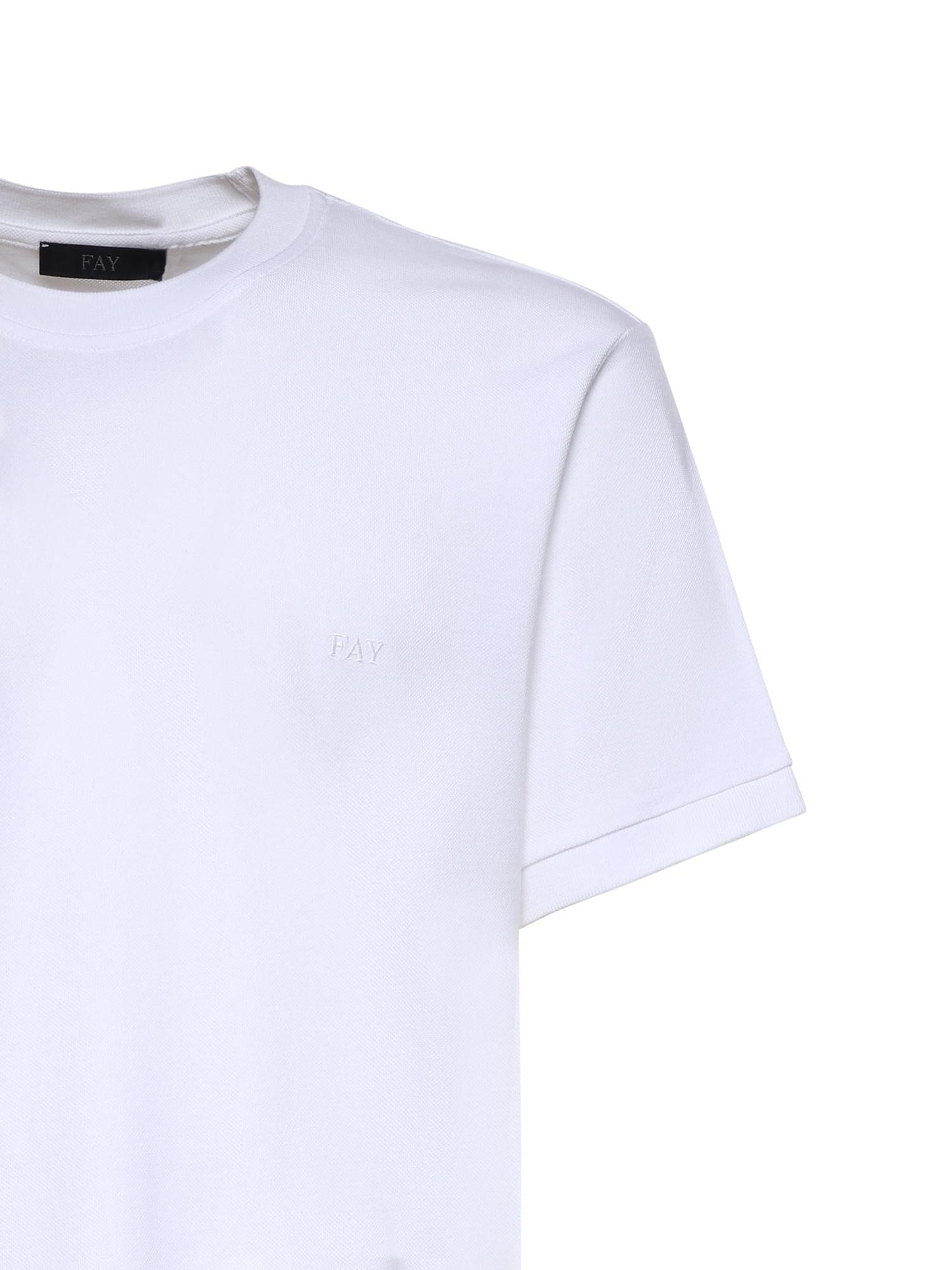 T-shirt in piquet di cotone