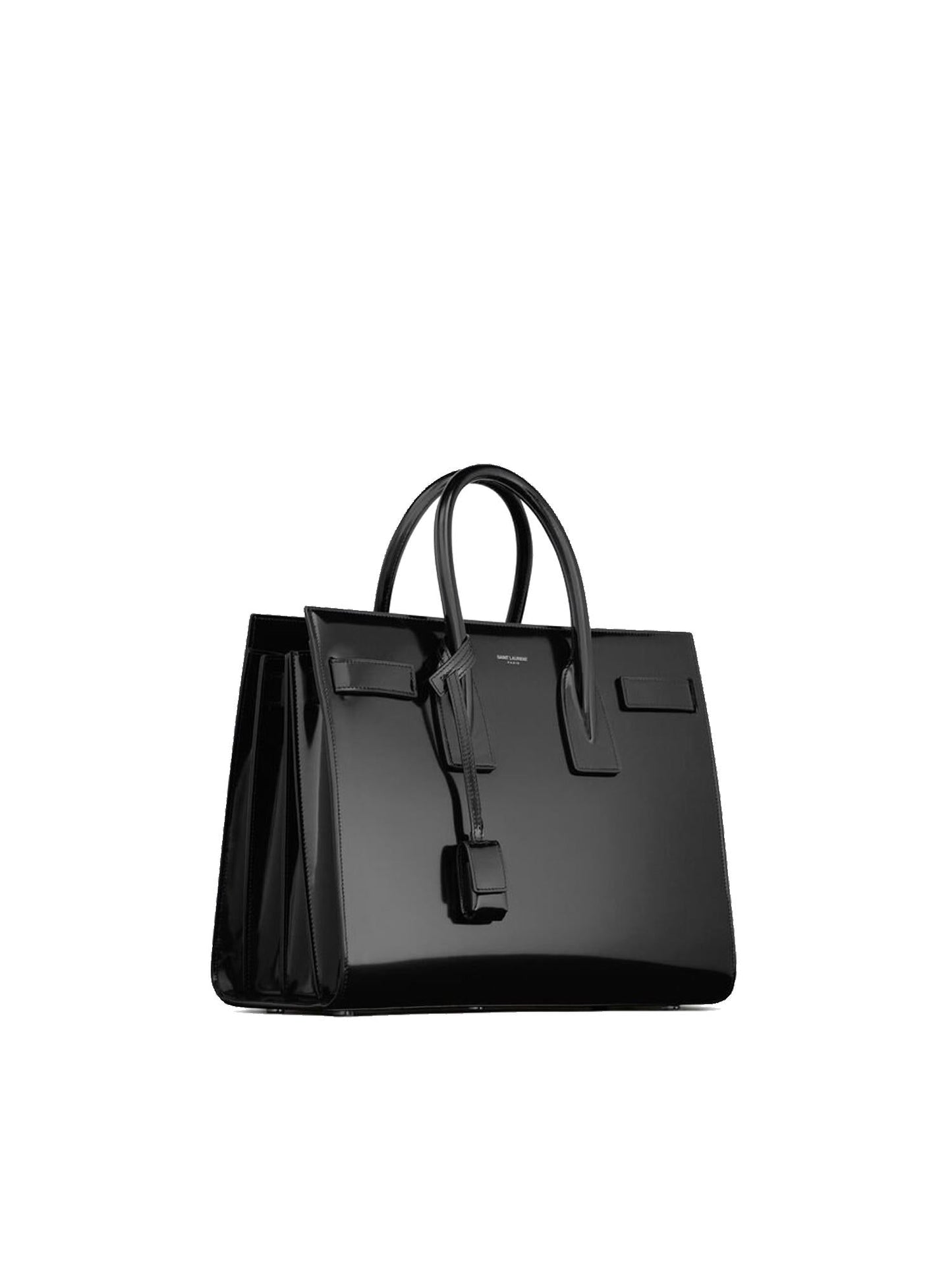 Borsa Sac De Jour in pelle verniciata