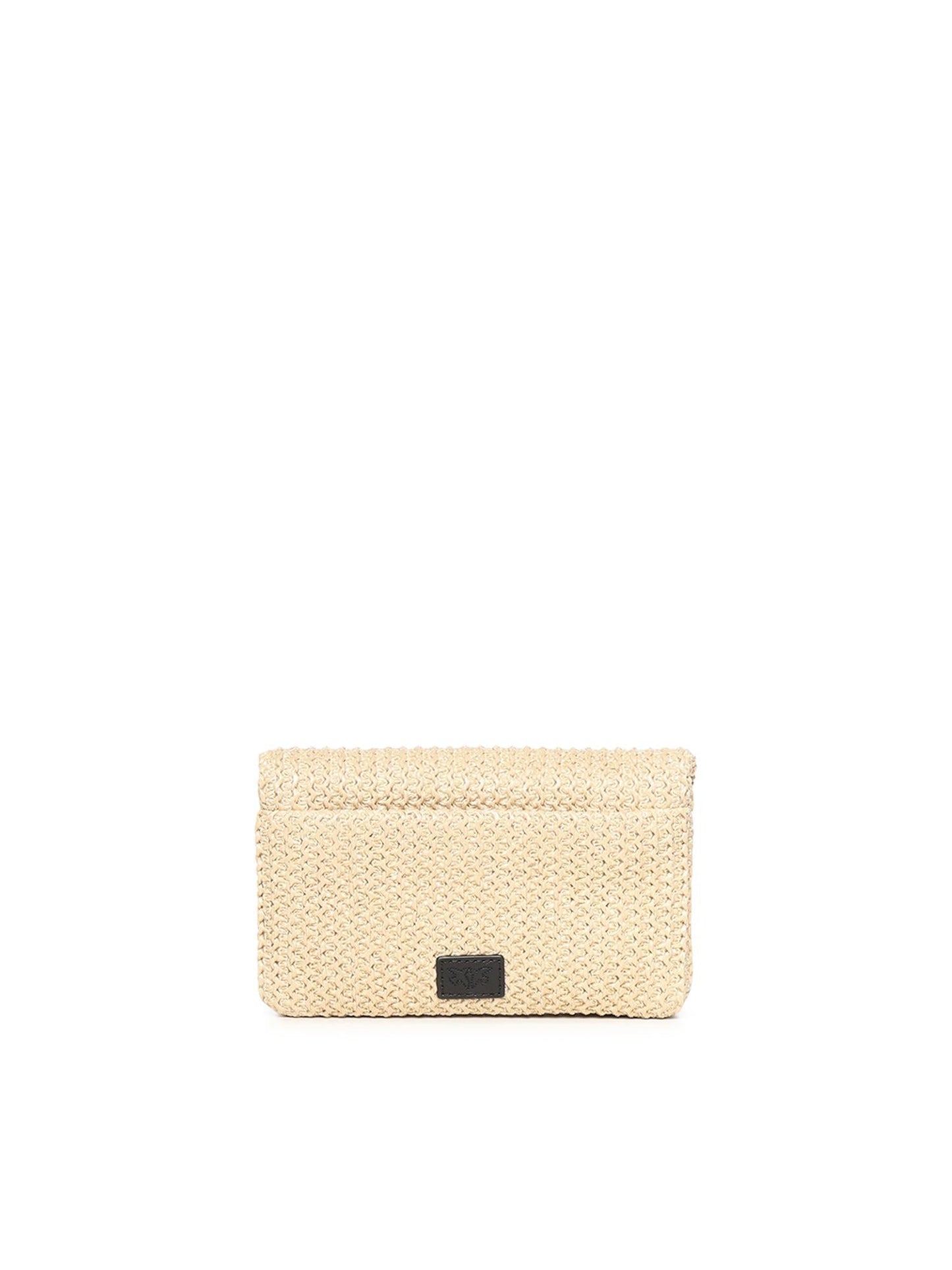 Pochette a tracolla Love Bag Click Soft Horizontal Mini in rafia