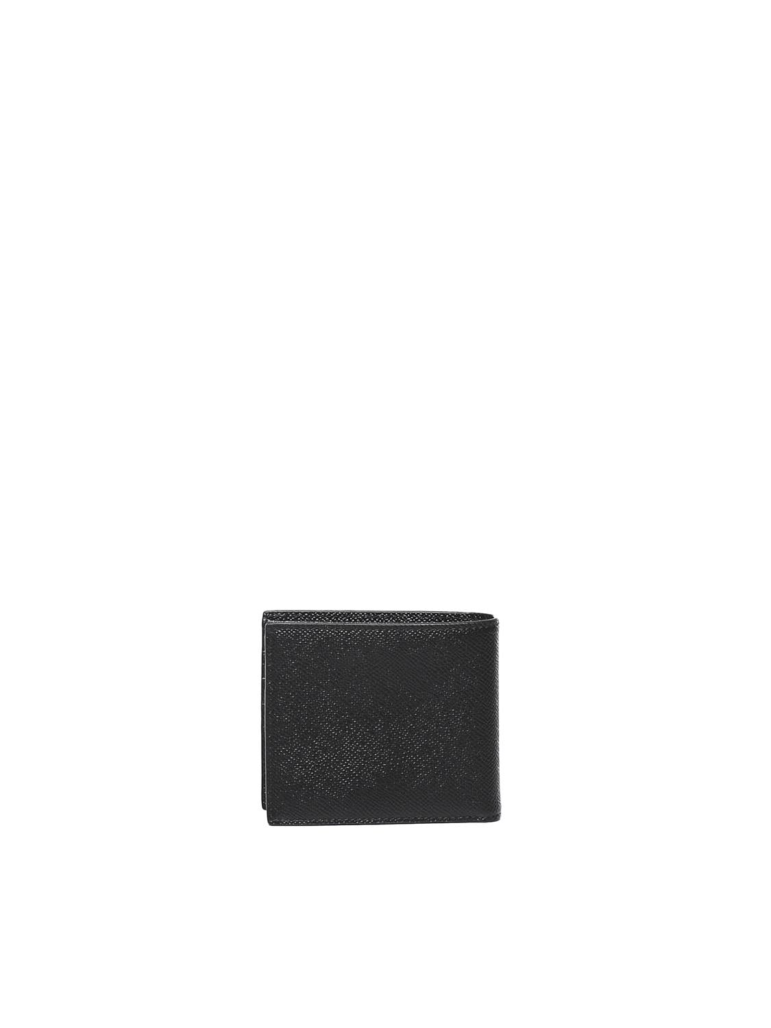 Portafoglio bifold in pelle di vitello