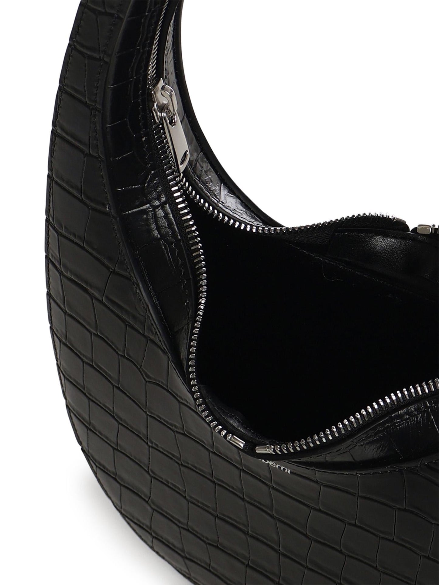 Borsa a spalla Croco Swipe in pelle