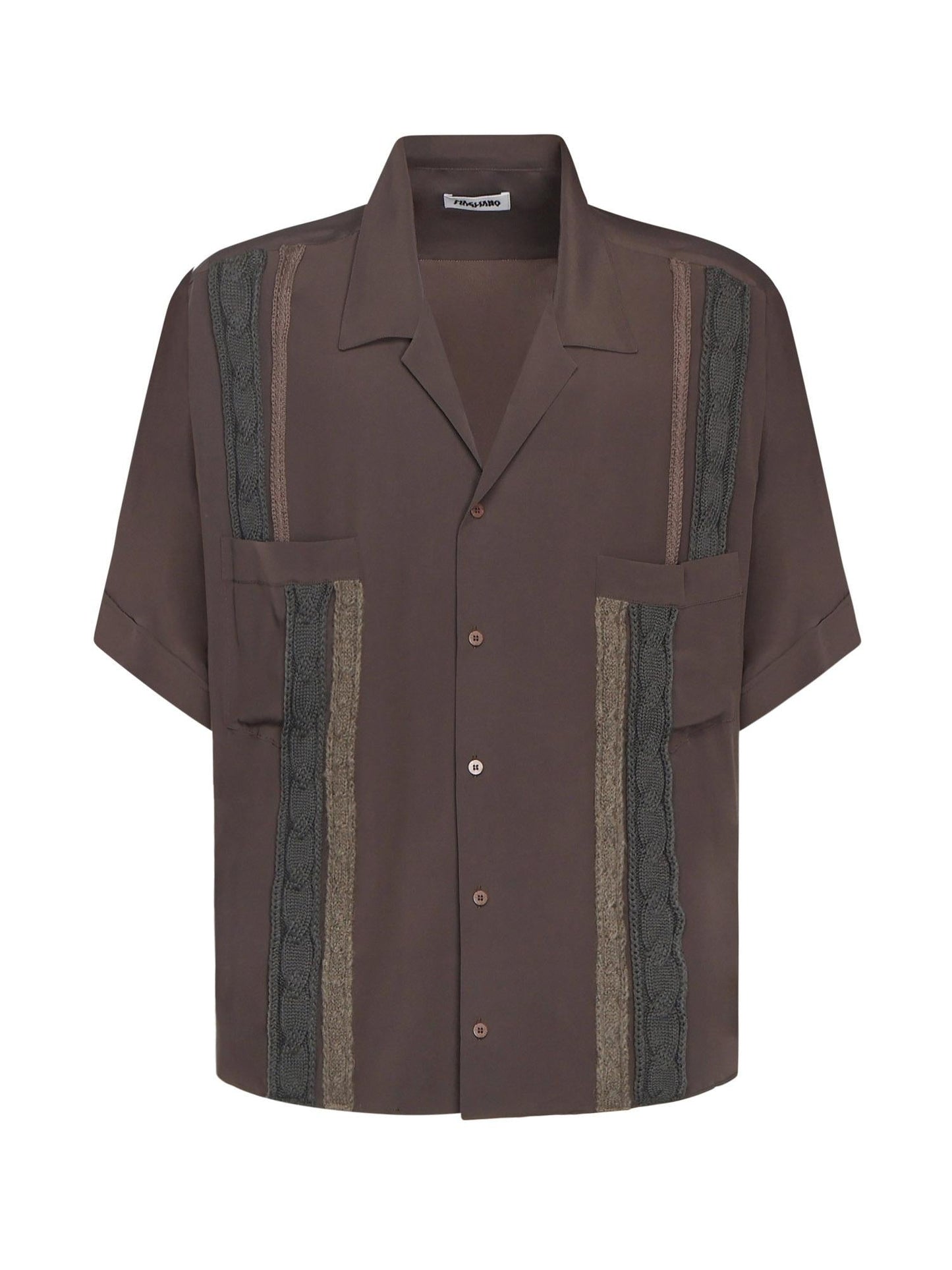 Camicia con colletto aperto