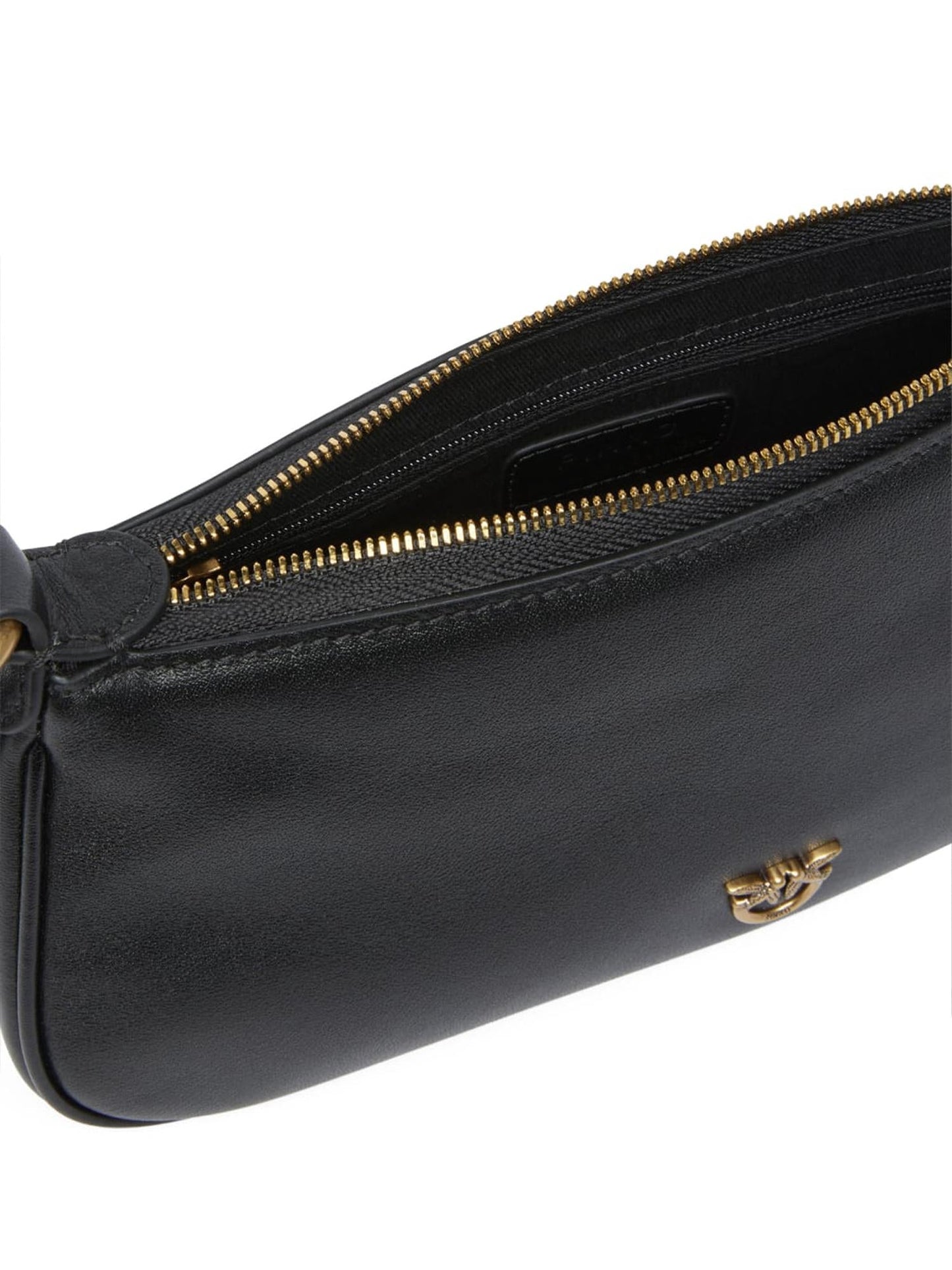 Borsa a tracolla Mini Half Moon Horizontal in pelle