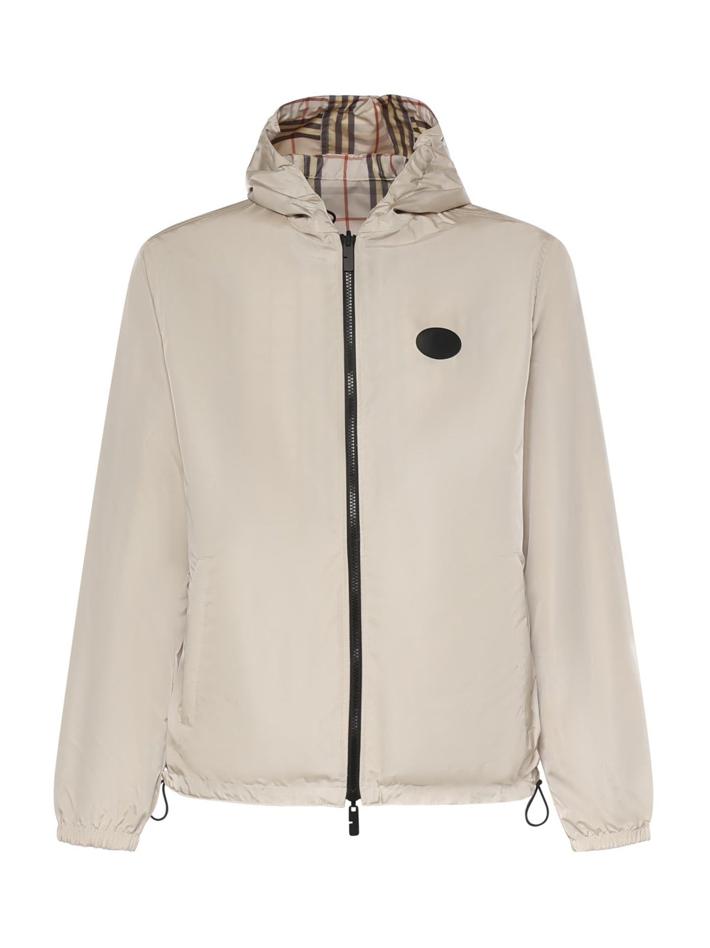 Giacca reversibile Burberry Check con cappuccio