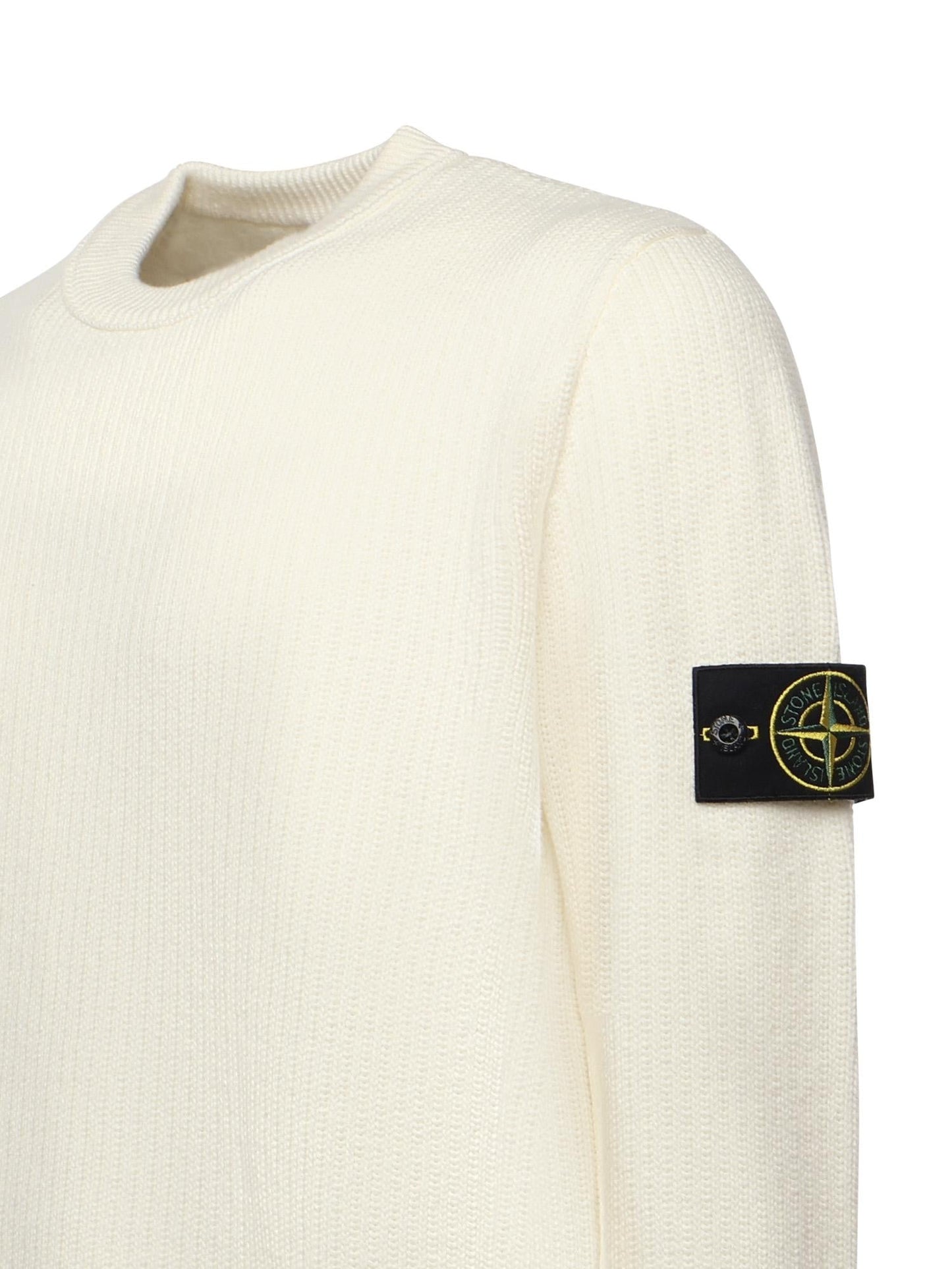Maglione con bordi a costine