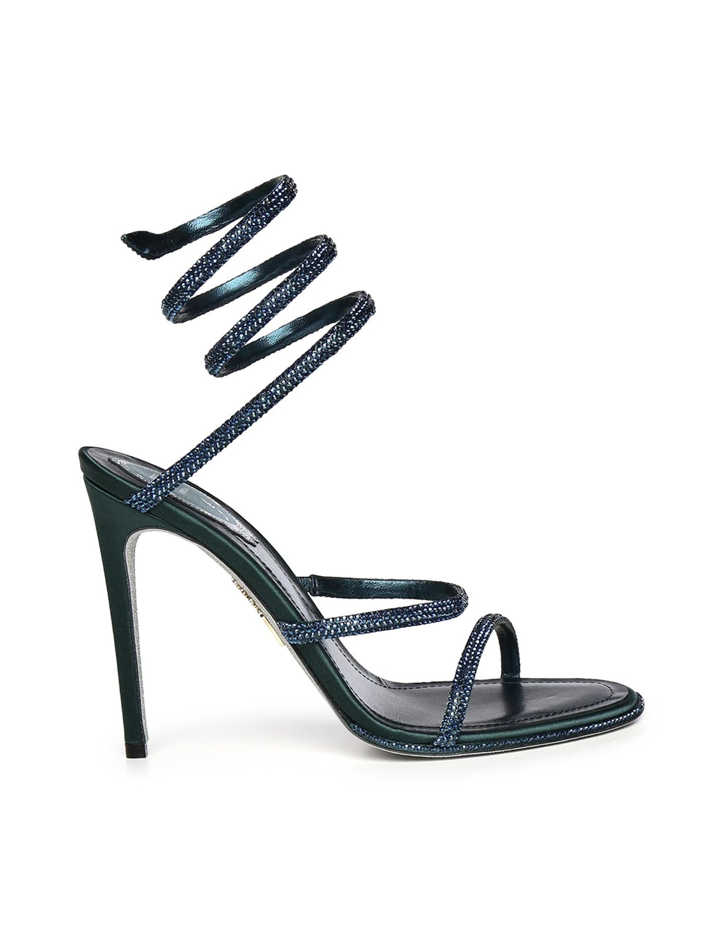 Sandali Cleo in raso con cristalli