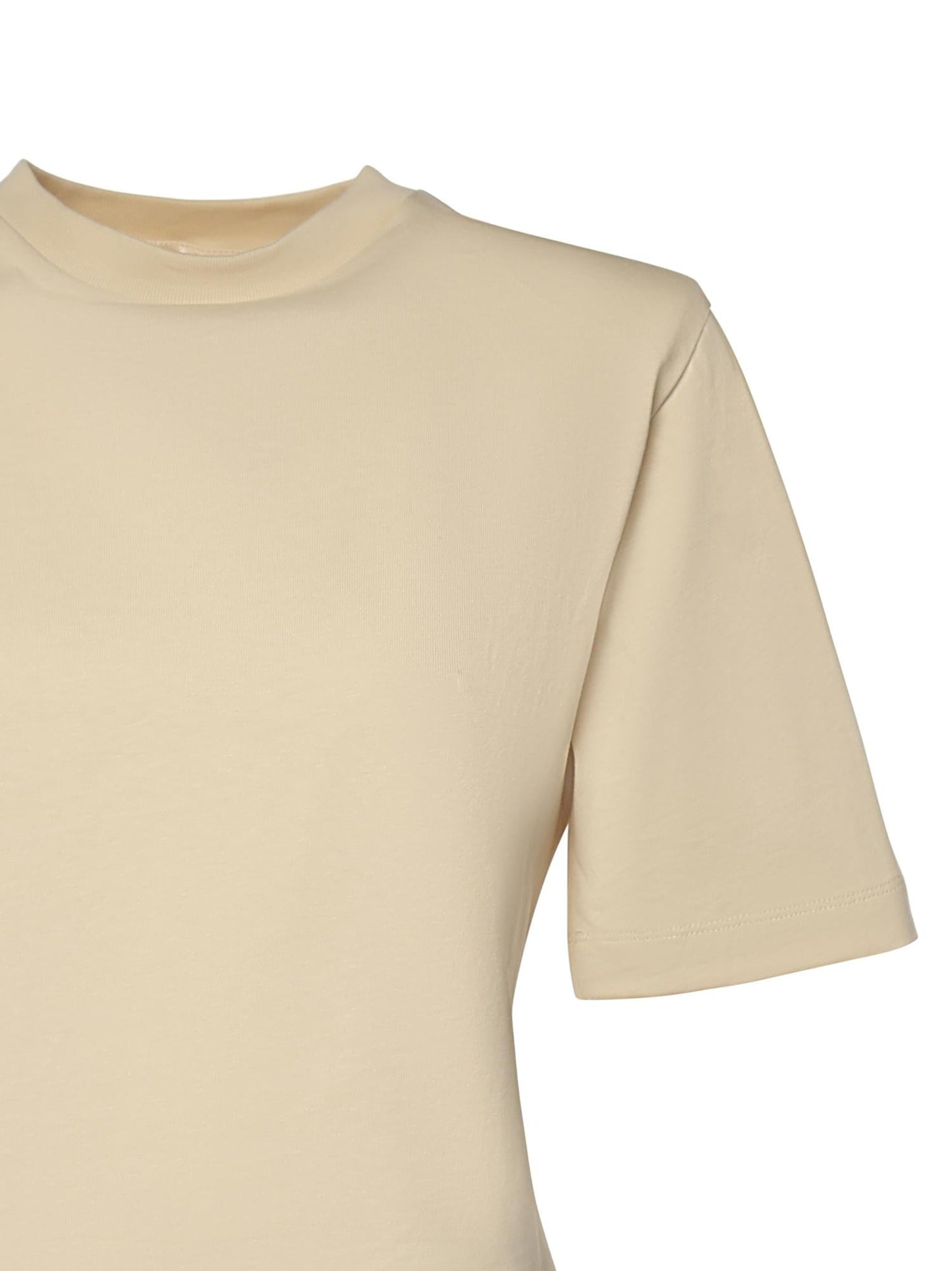 T-shirt cropped in jersey di cotone
