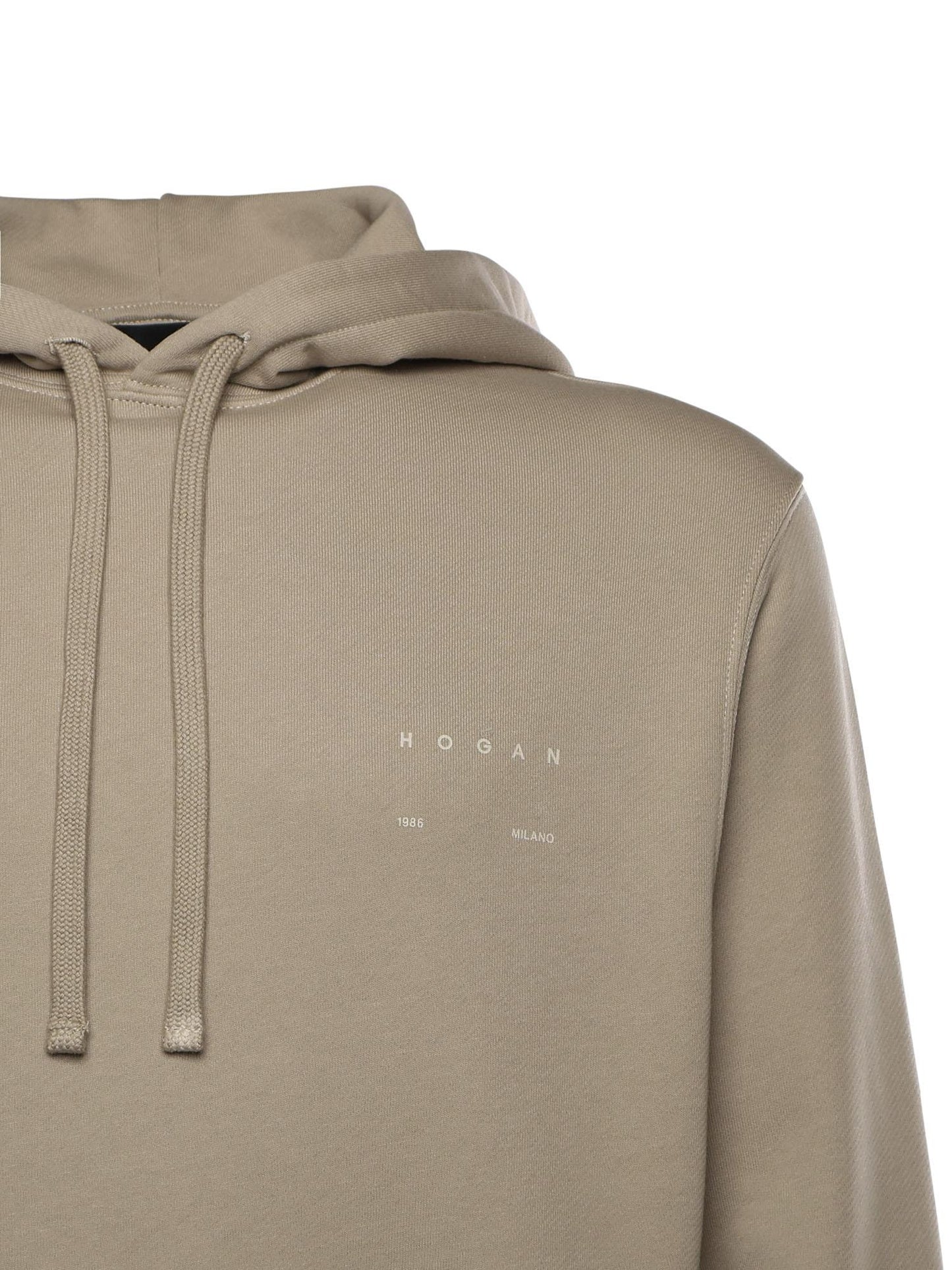 Felpa in cotone con logo