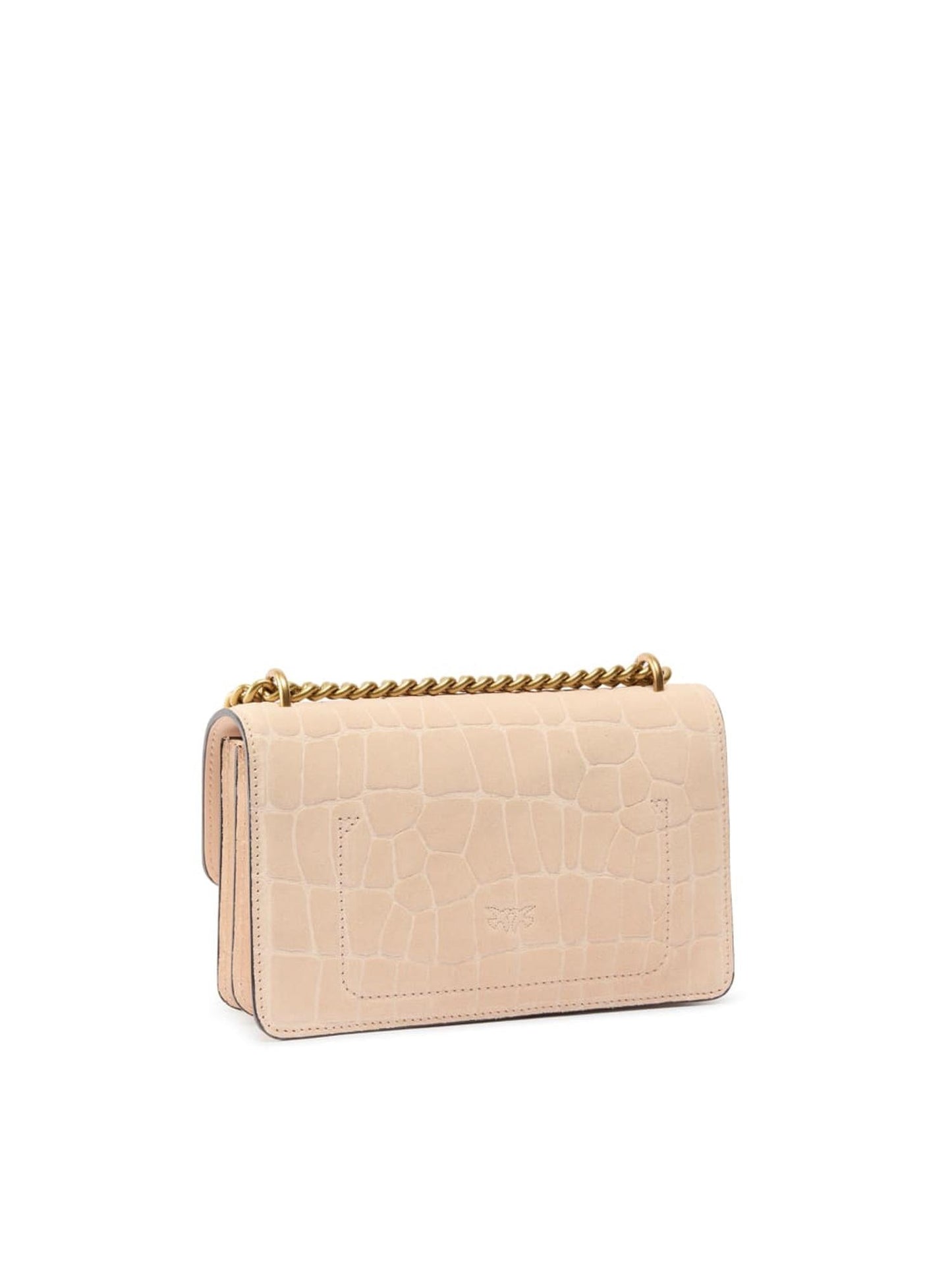 Borsa a tracolla Mini Love Bag One in pelle stampa coccodrillo