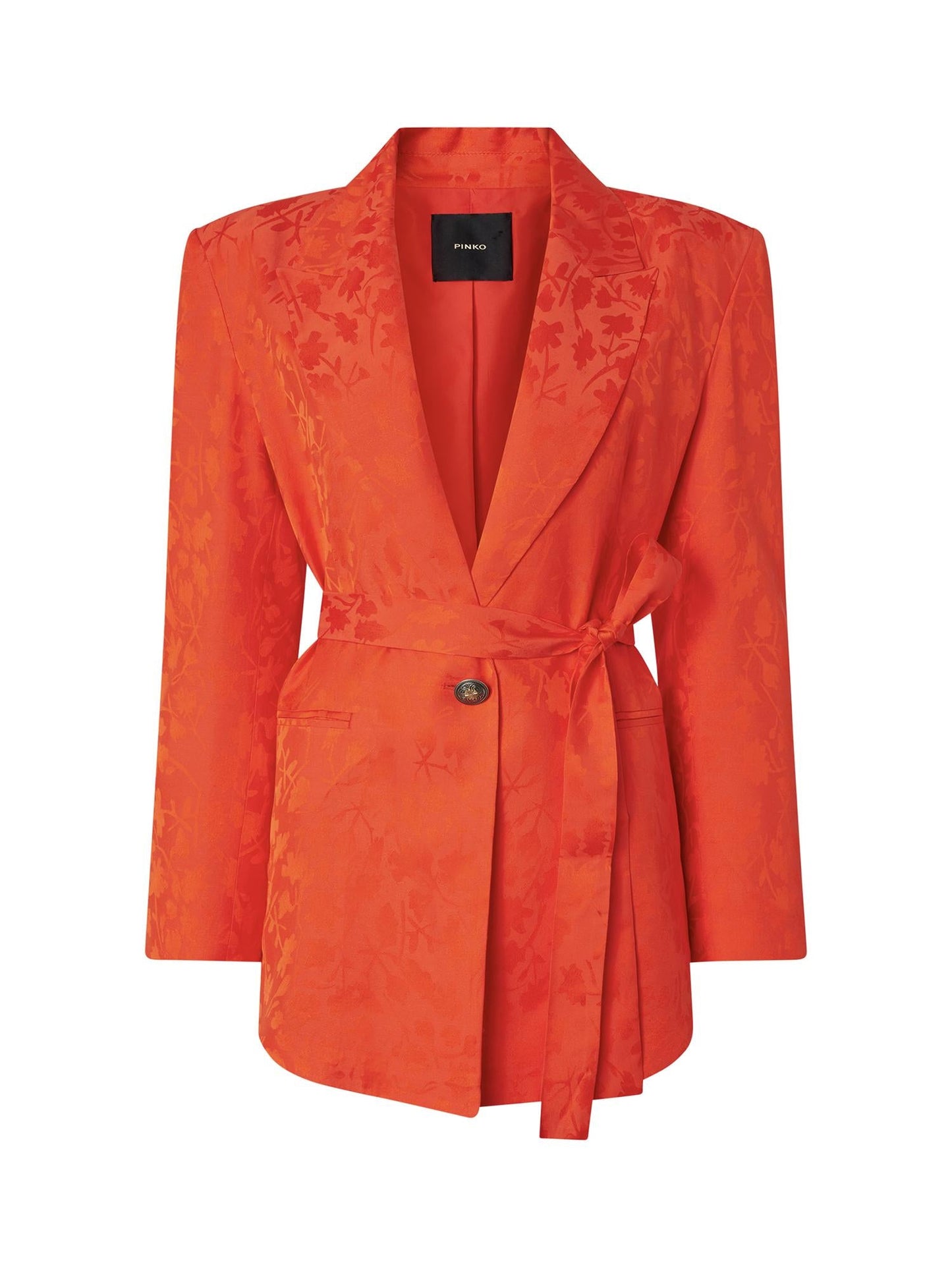 Giacca kimono in jacquard floreale