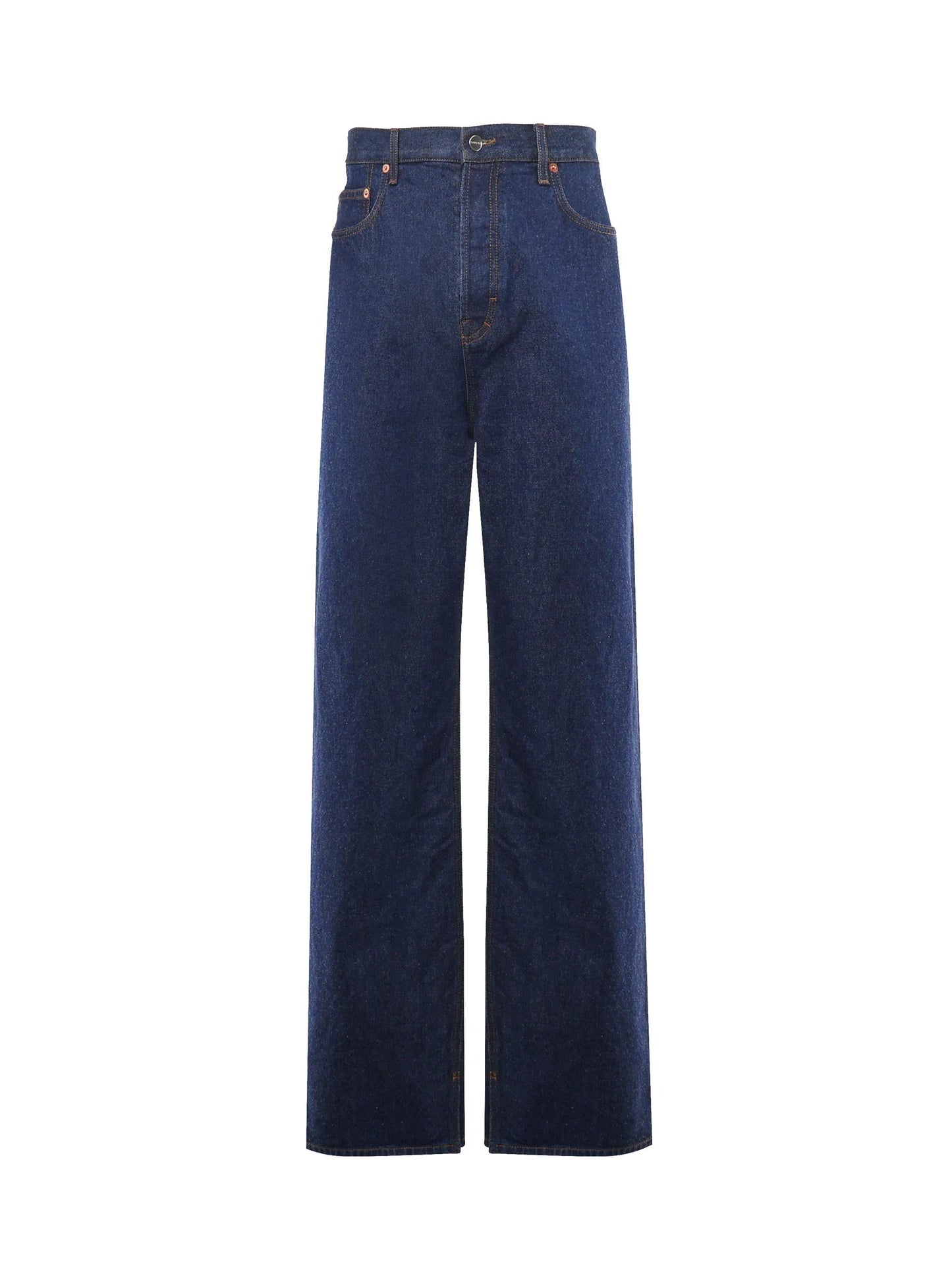 Jeans baggy in denim di cotone