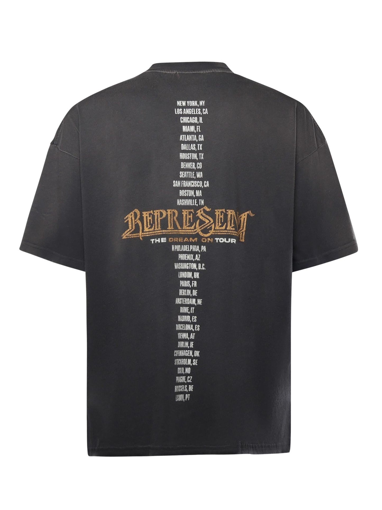 T-shirt Golden Tour in cotone