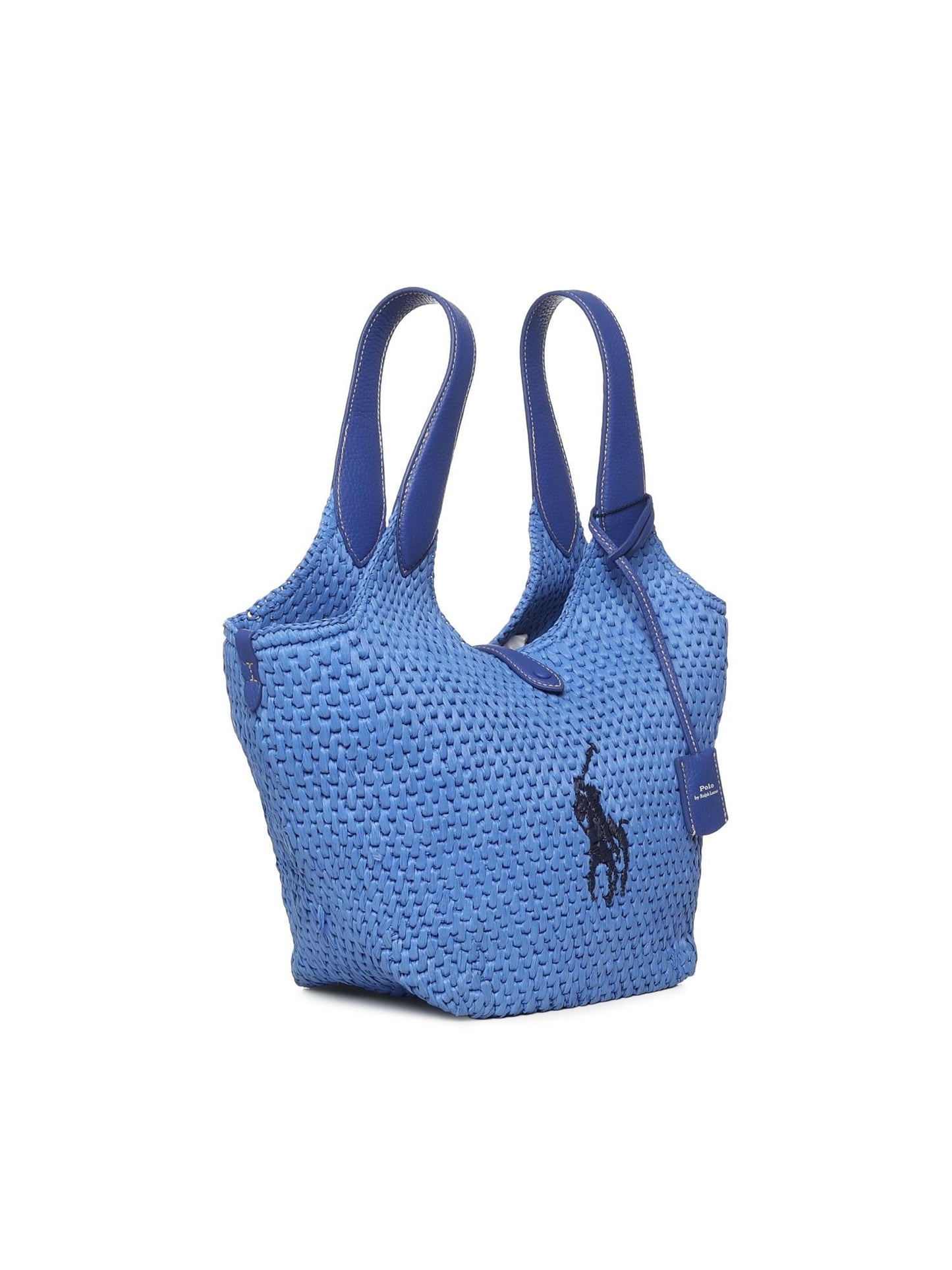 Borsa tote in rafia e viscosa