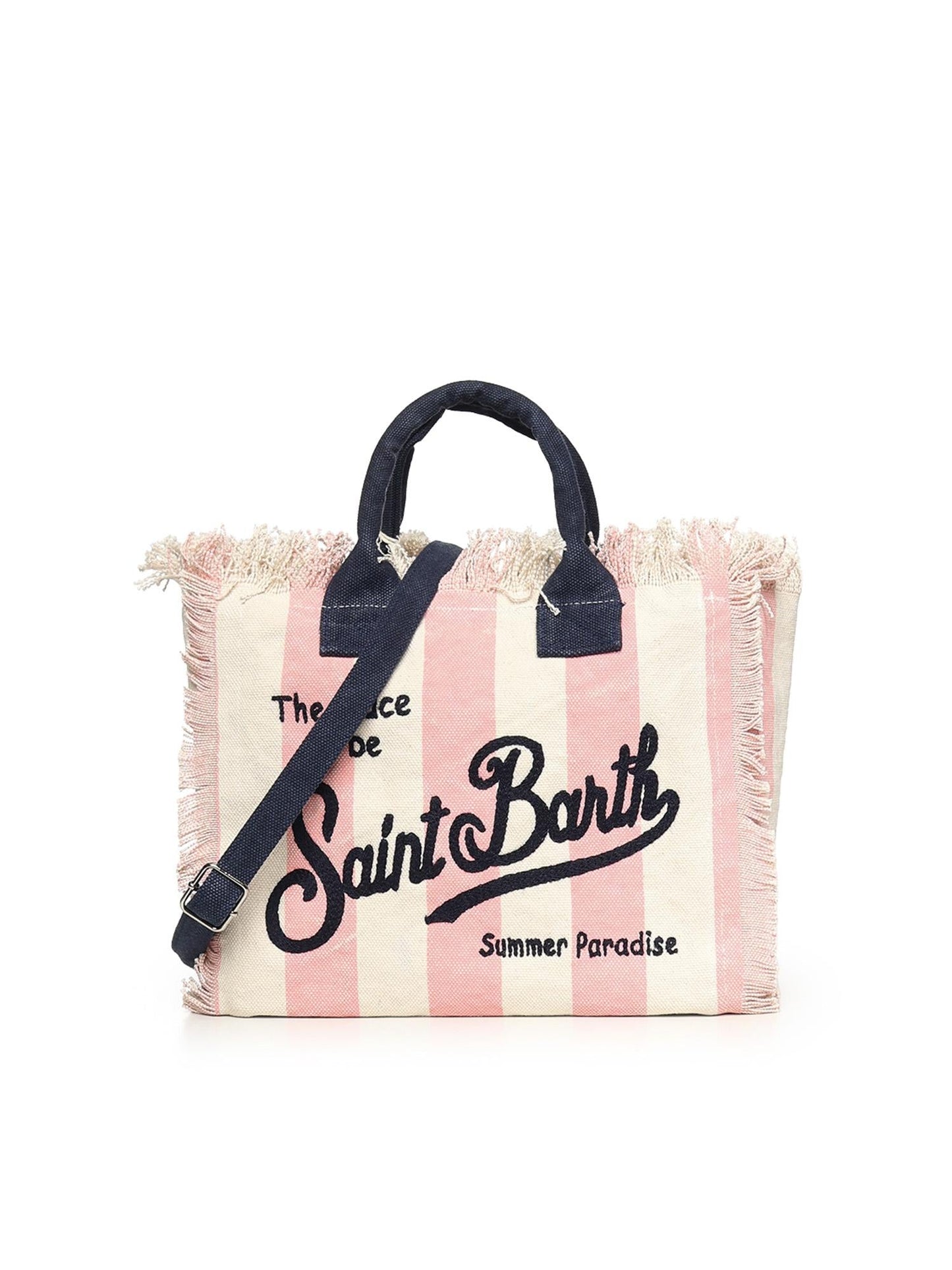 Borsa Colette in canvas a righe