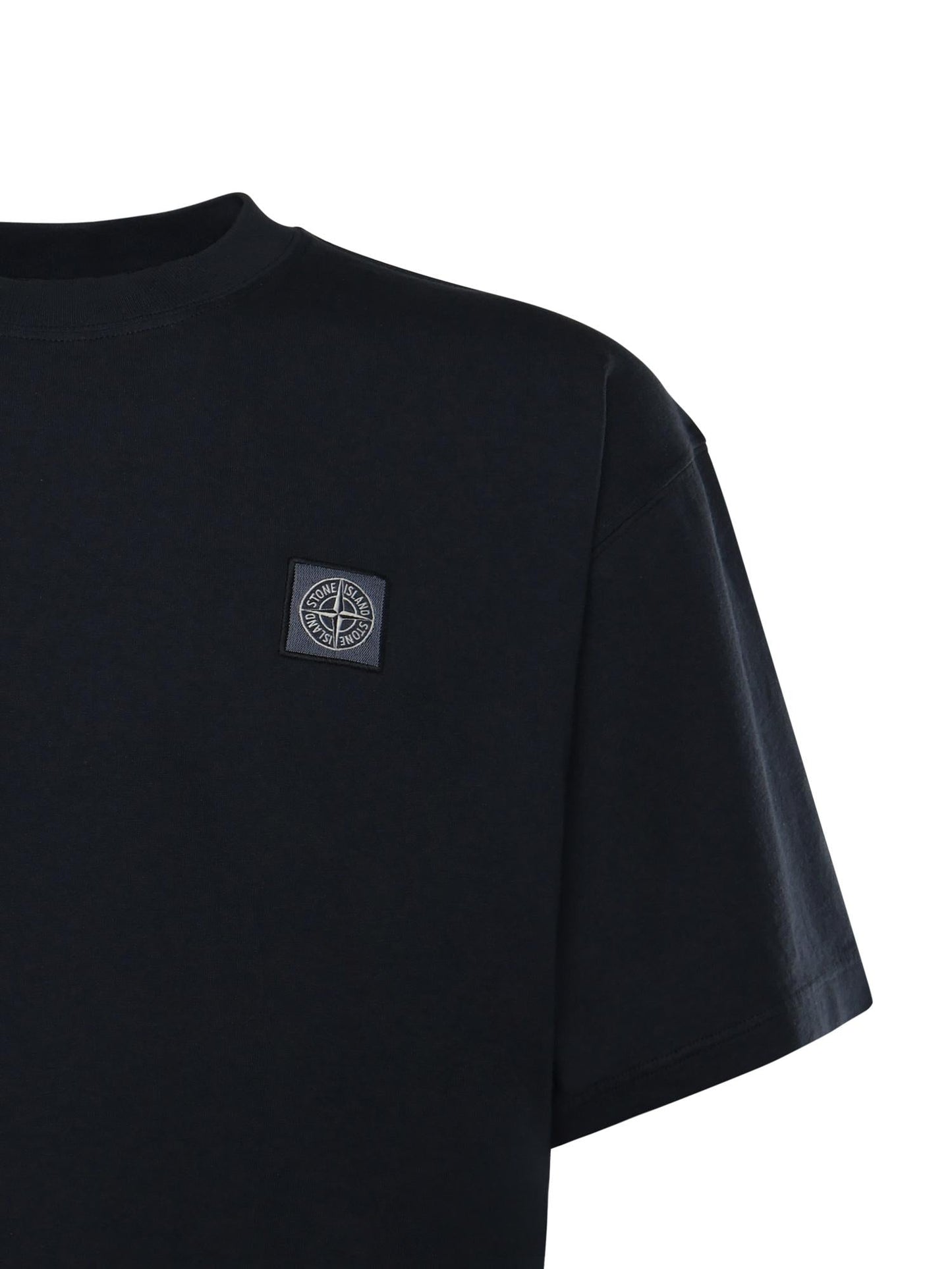 T-shirt con patch Compass in jersey di cotone