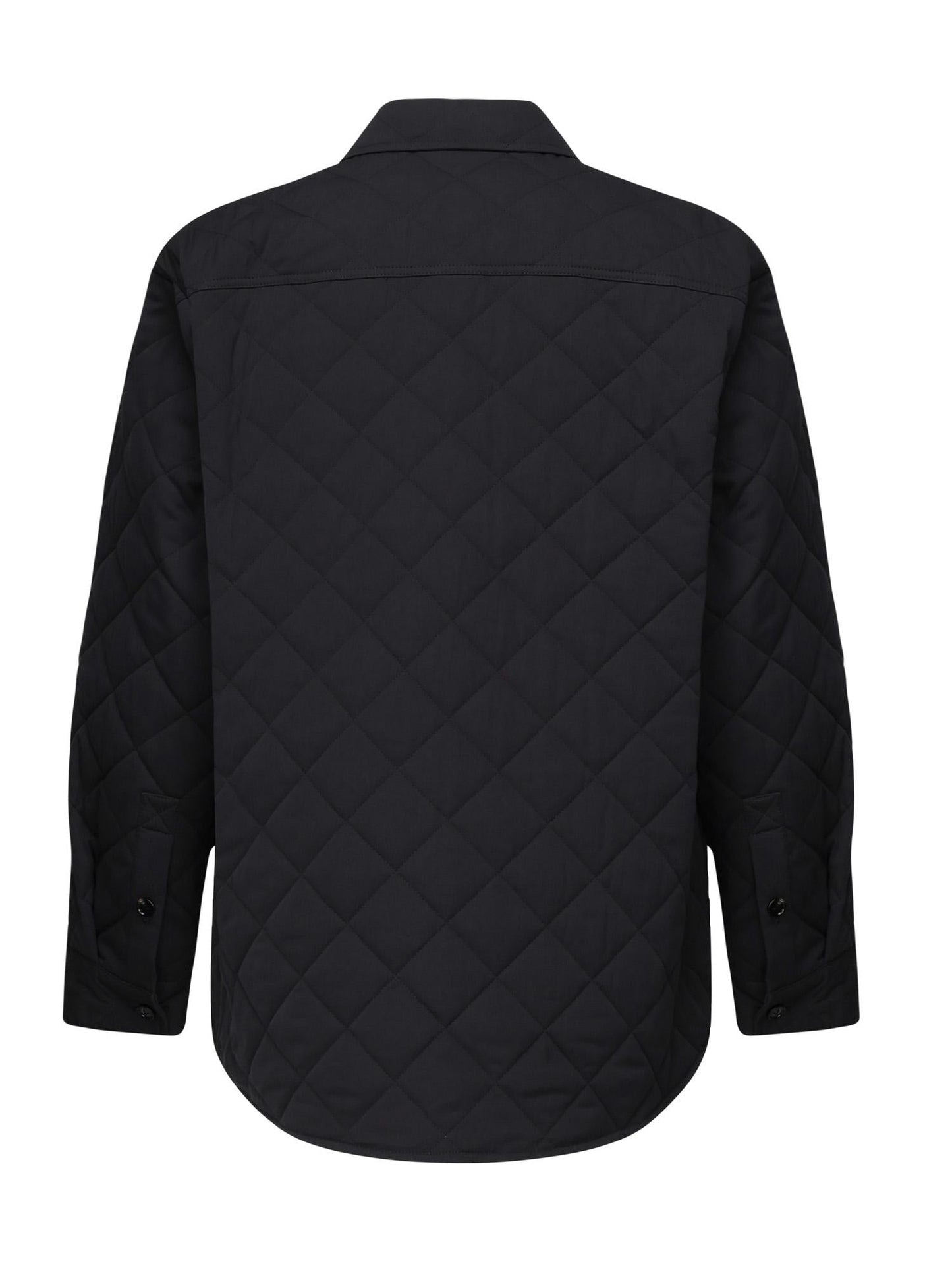 Overshirt trapuntata in cotone