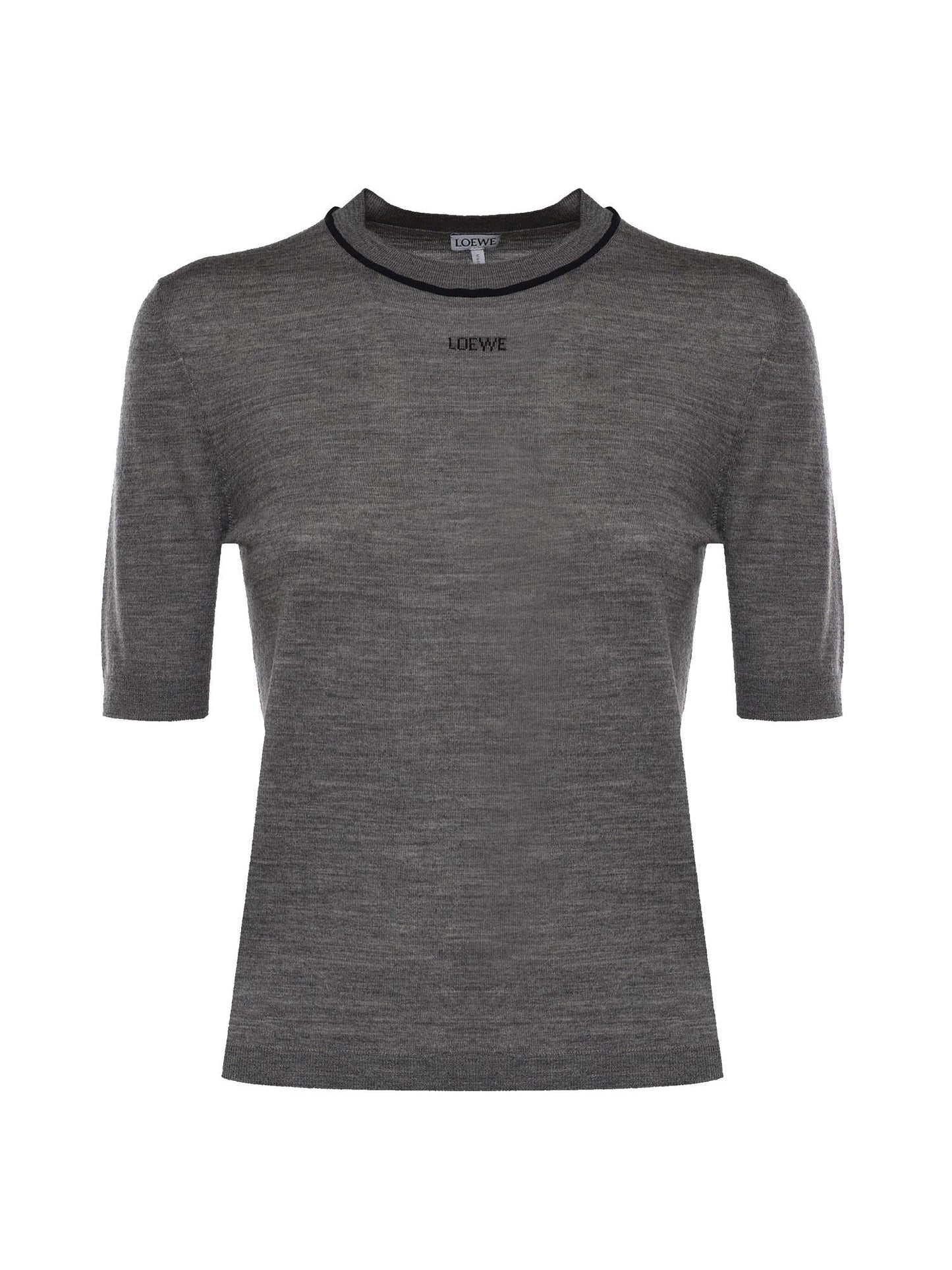 Maglione in lana con logo
