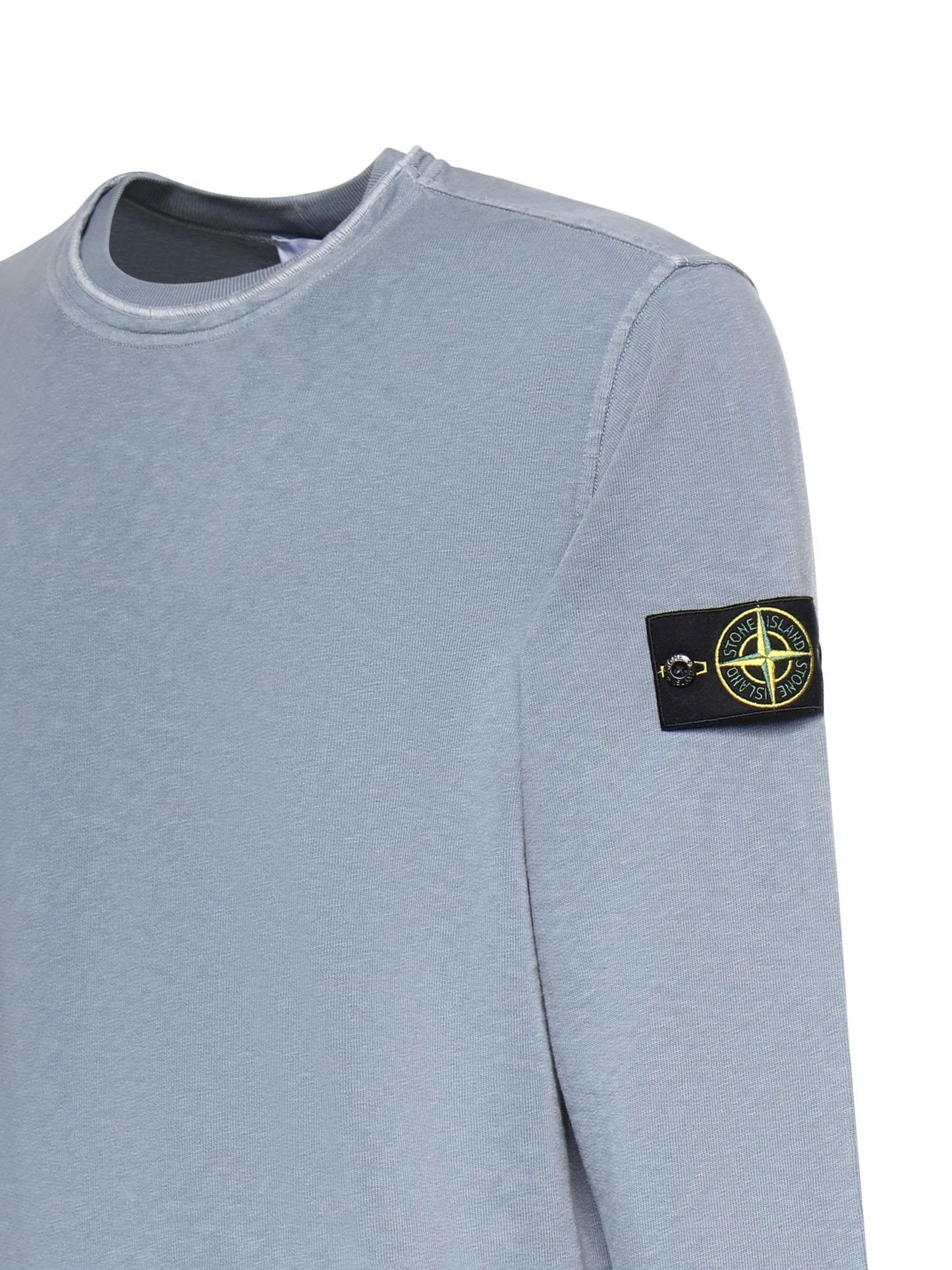 Felpa in cotone malfilé con logo