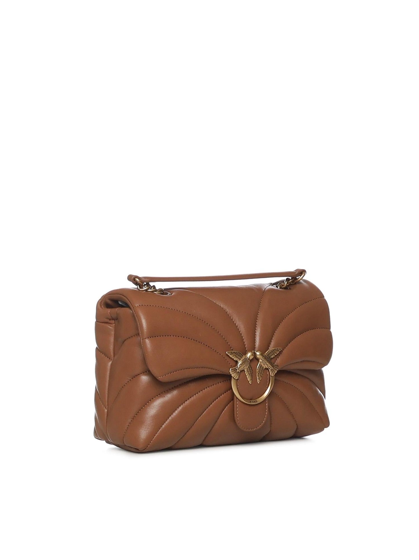 Borsa a tracolla grande Love Bag Puff trapunta farfalla