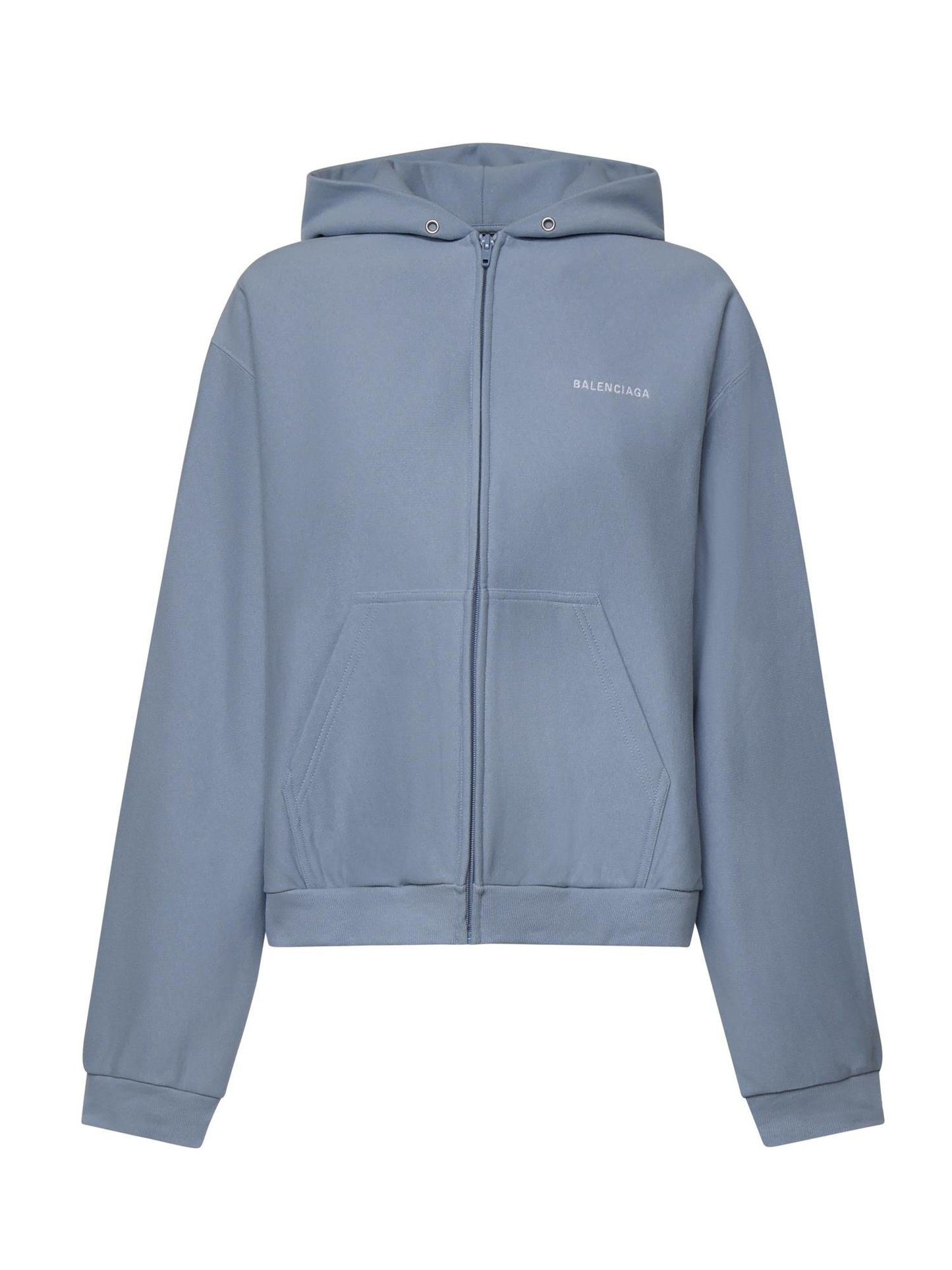 Felpa Balenciaga Back Zip-Up in pile