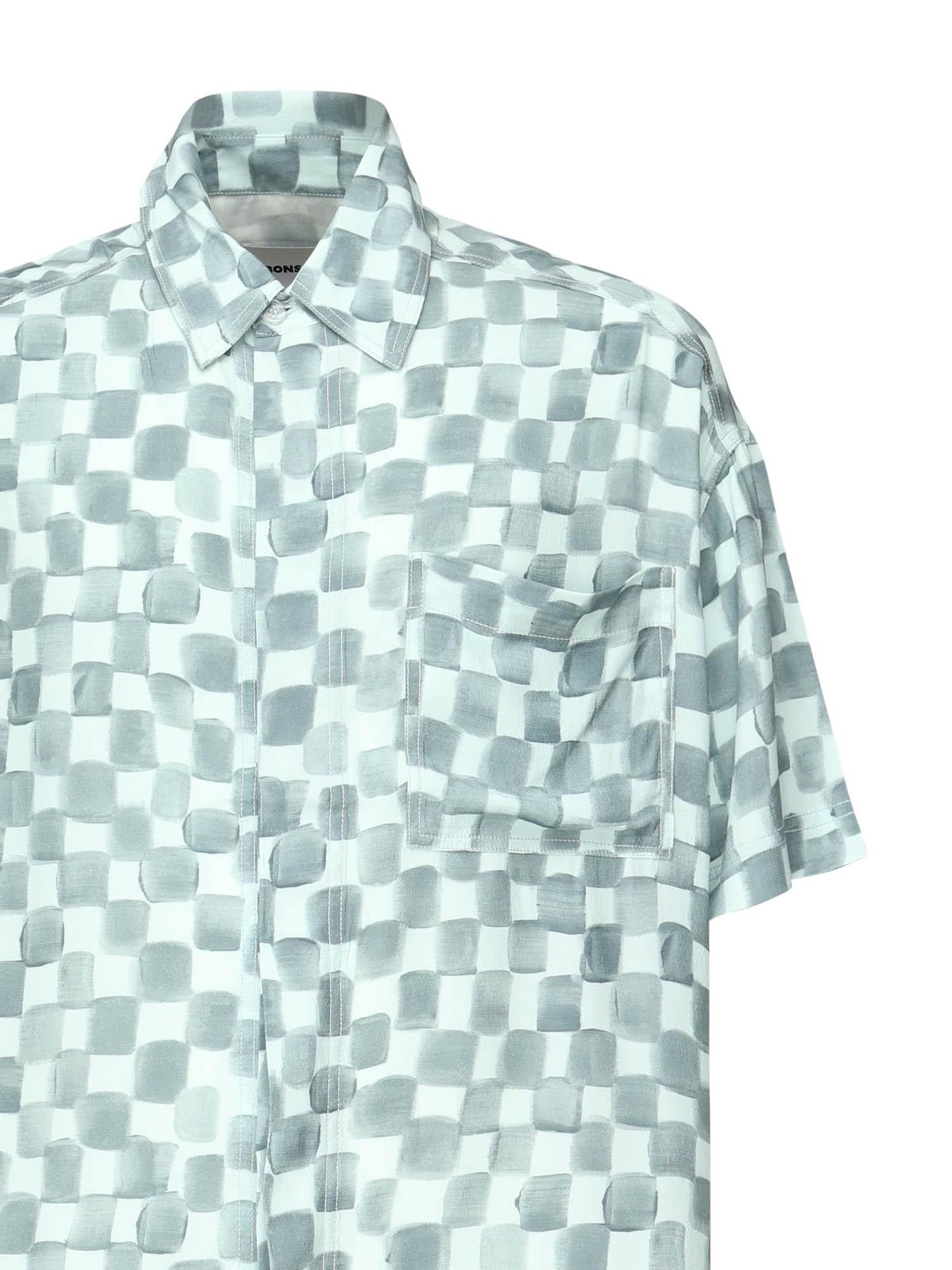 Camicia cropped Acquerello