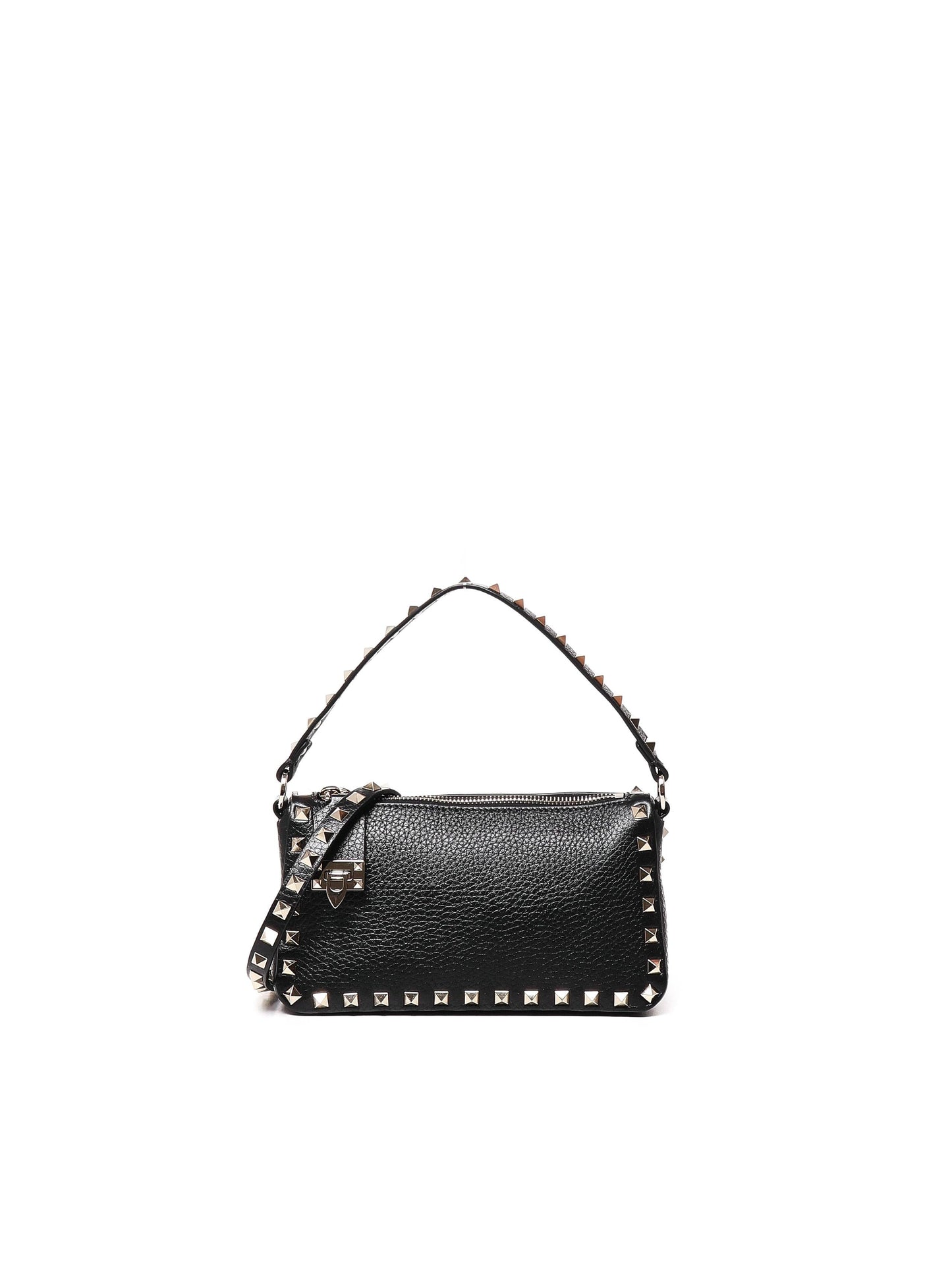 Borsa piccola a tracolla Rockstud in vitello