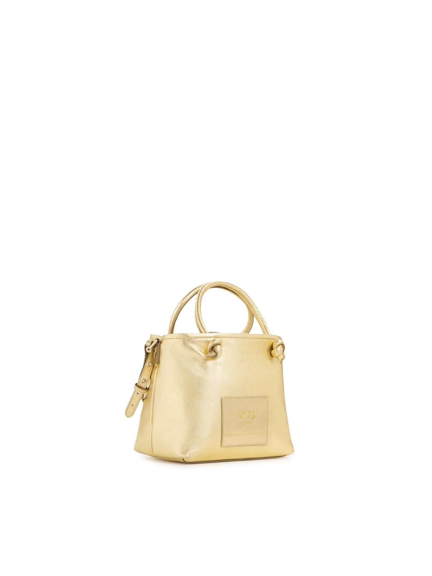 Mini bag in pelle con logo