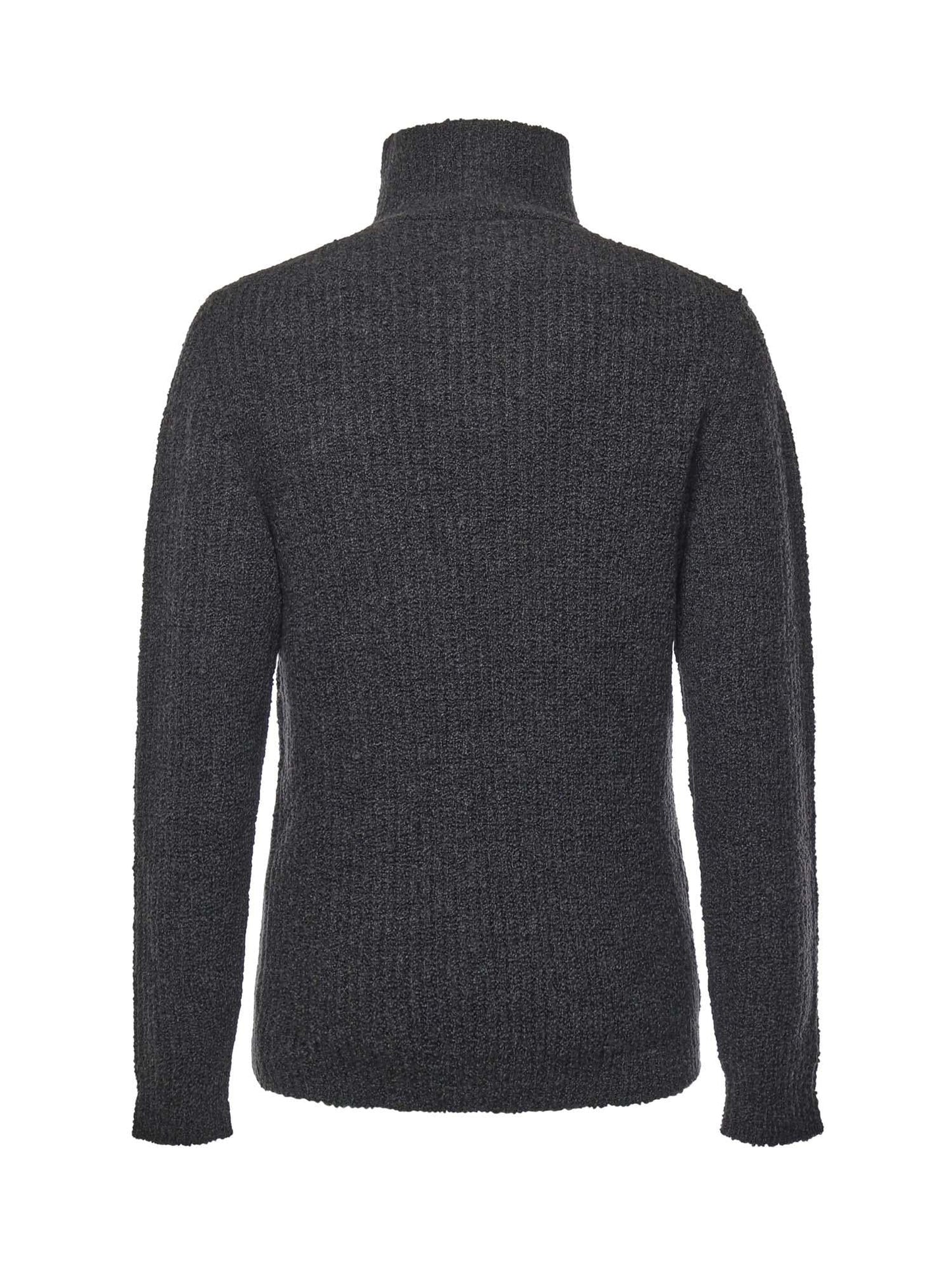 Maglia collo alto con zip