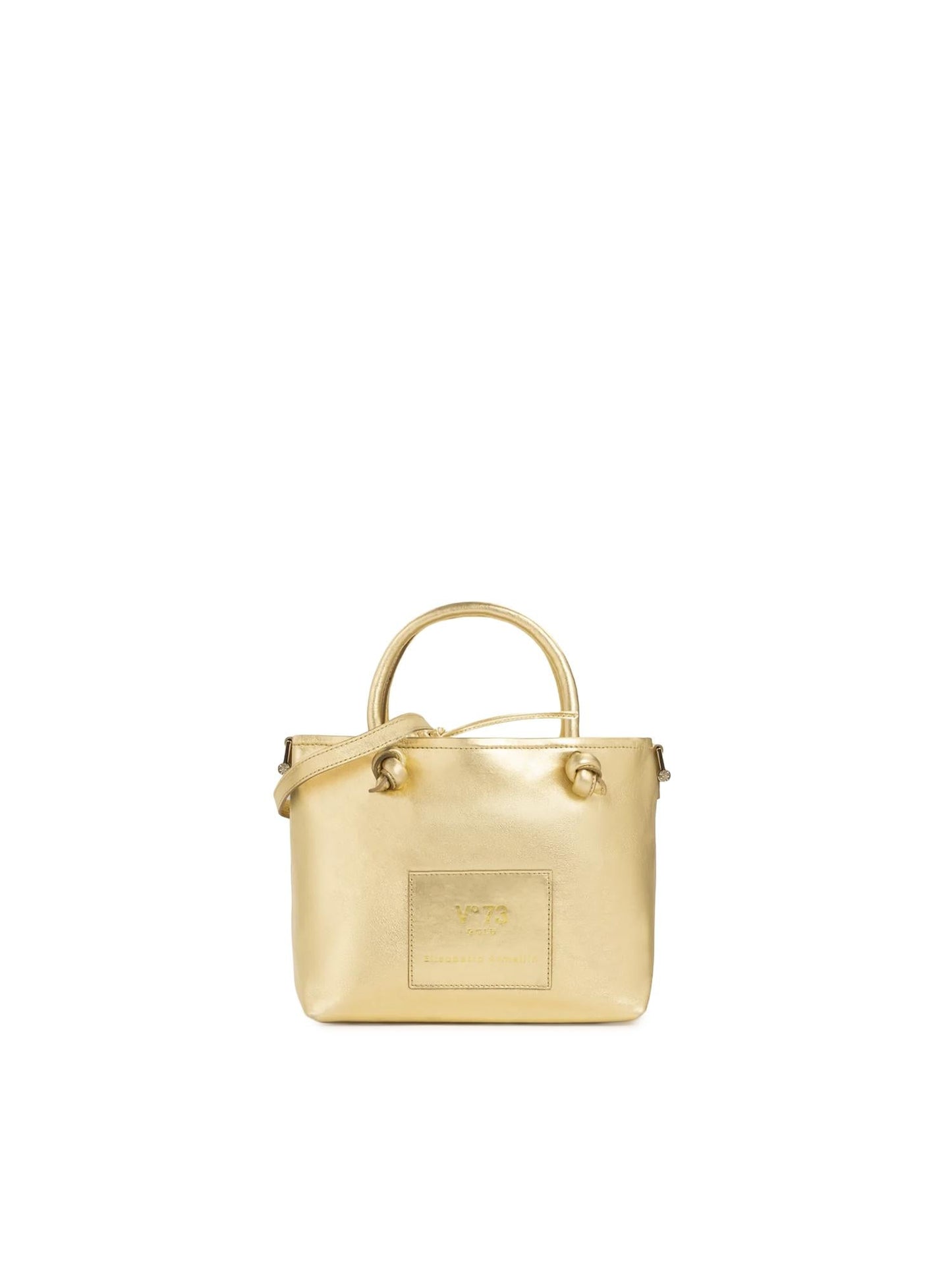 Mini bag in pelle con logo