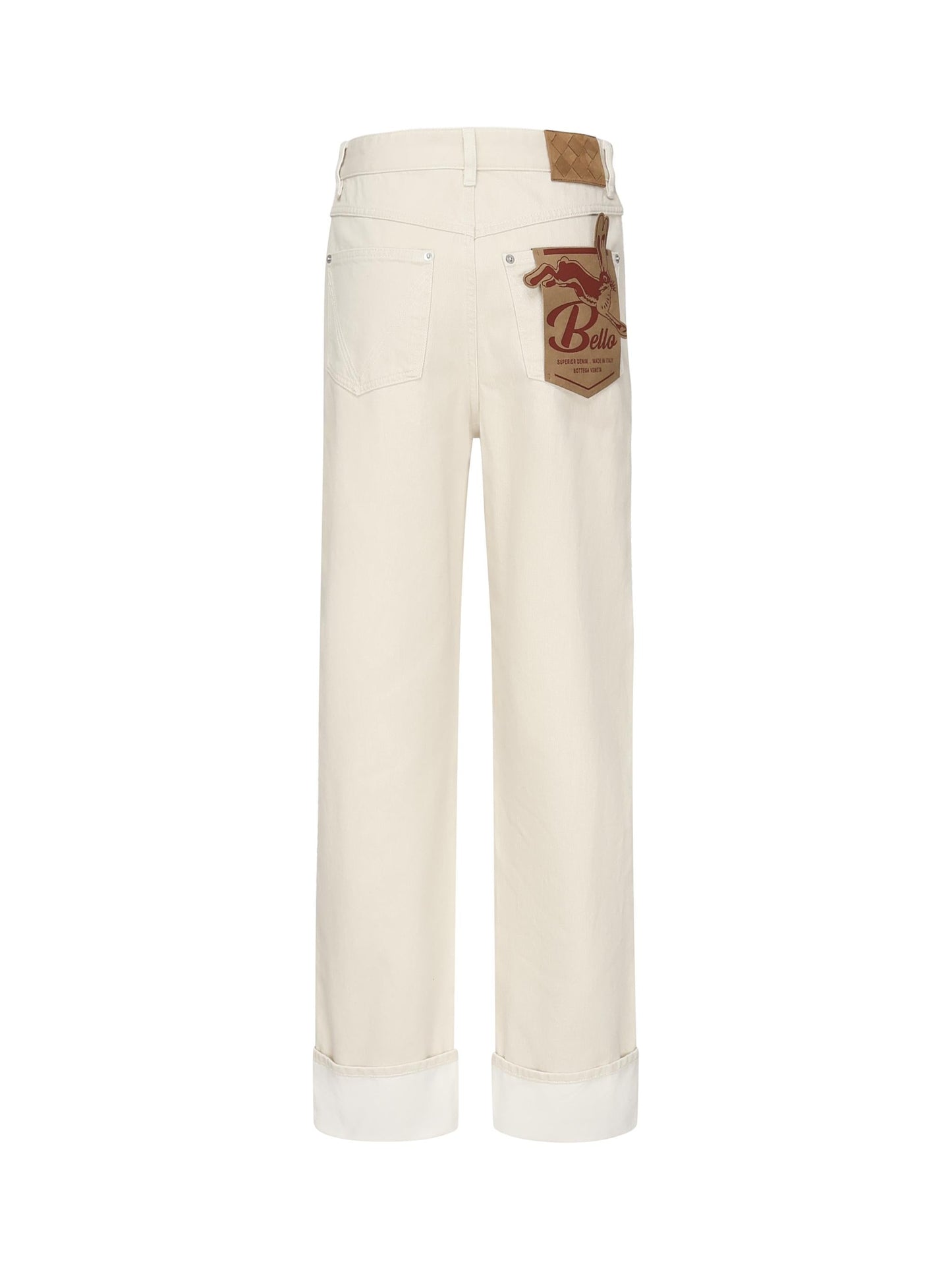 Jeans con risvolto