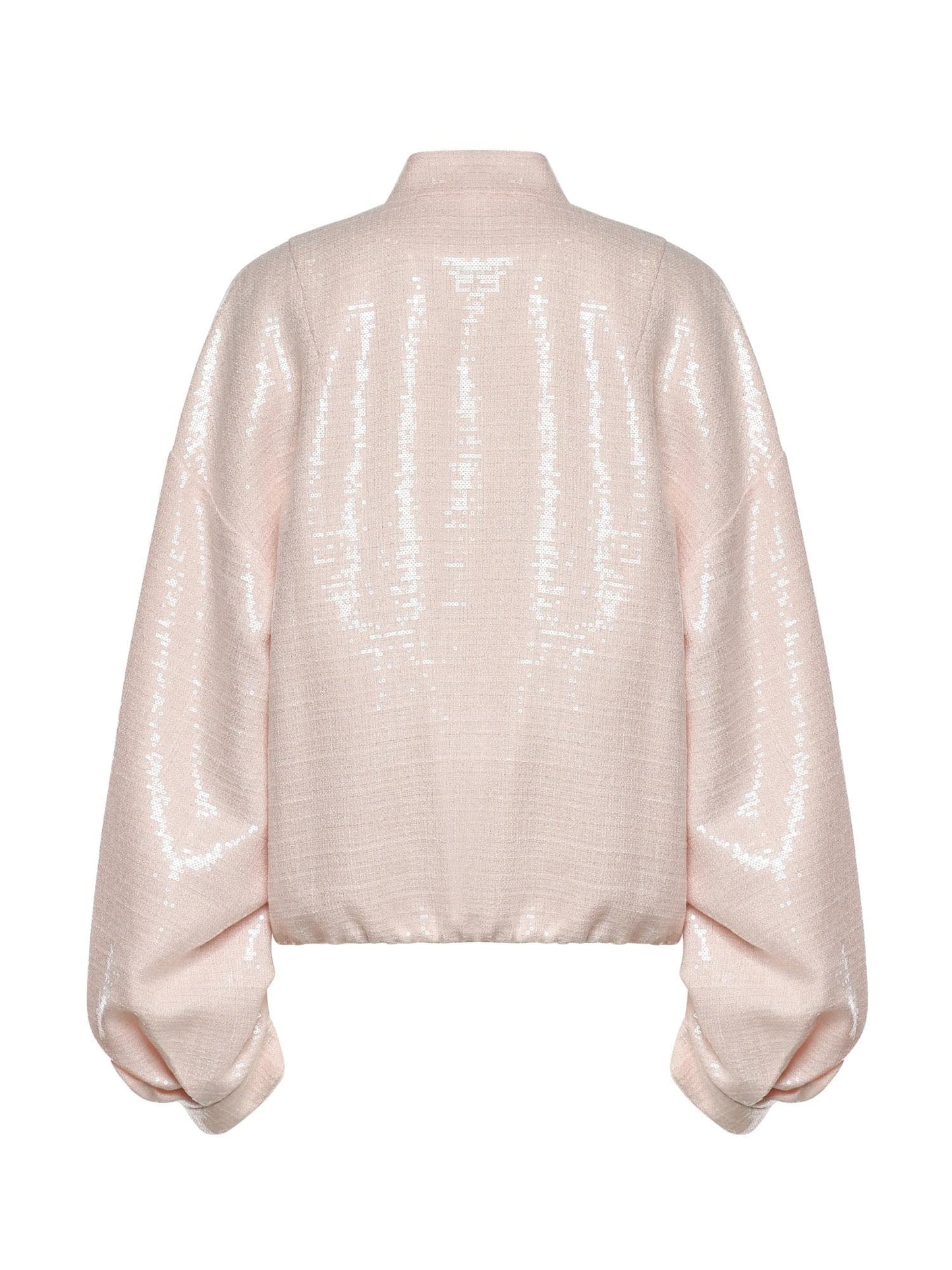 Bomber in tweed di paillettes