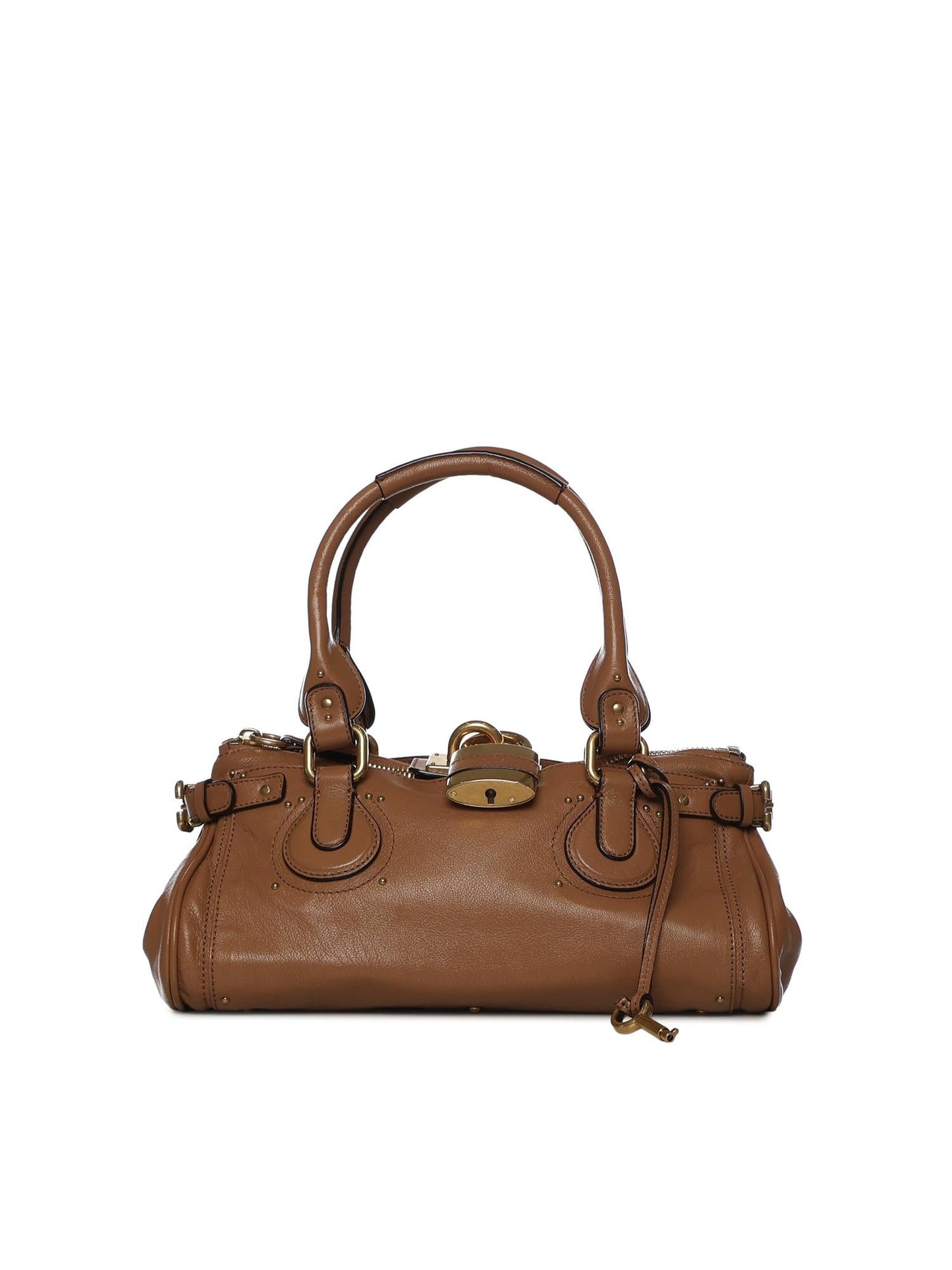Borsa Paddington in pelle granata